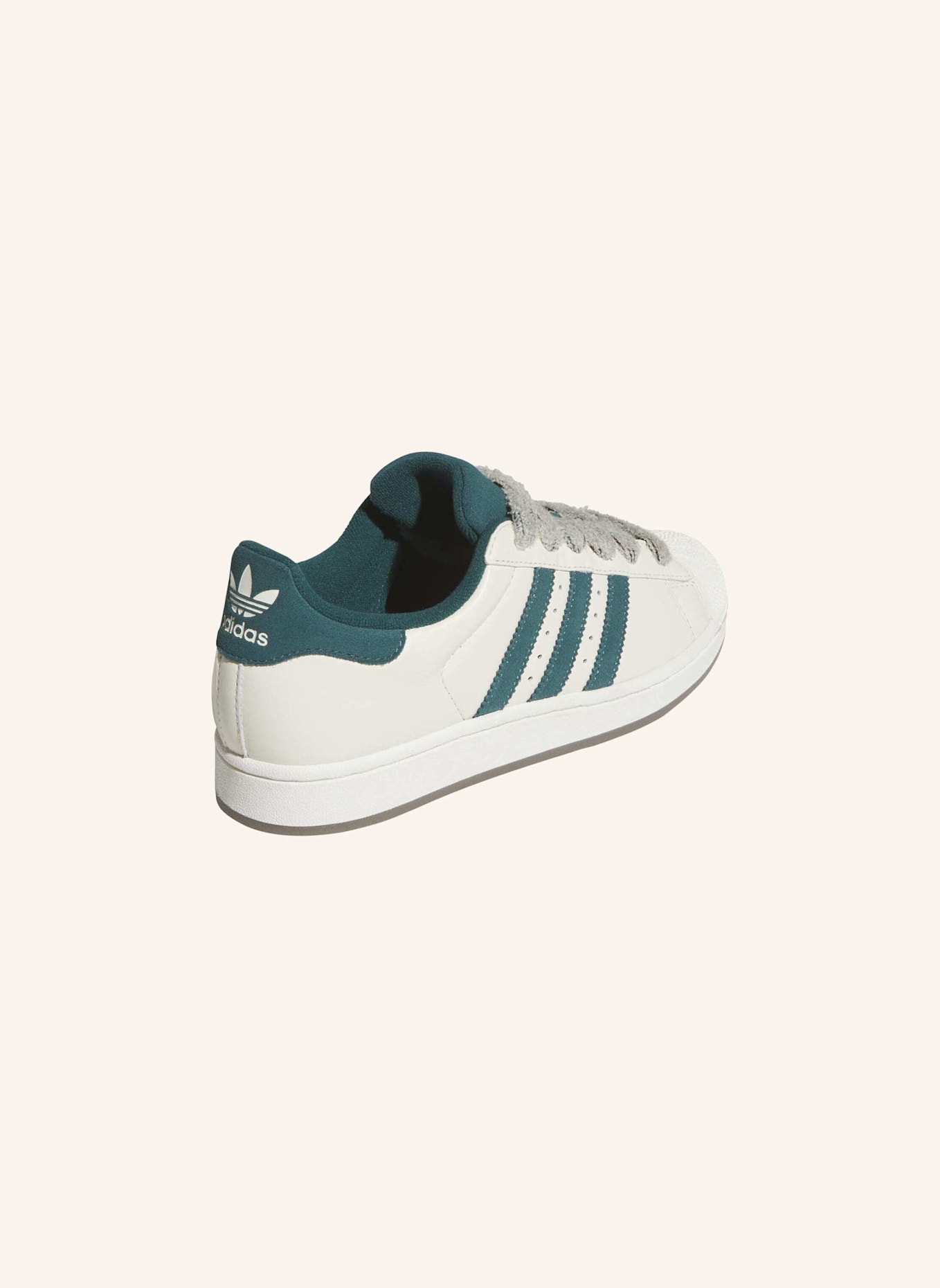 adidas Originals SUPERSTAR II SCHUH: WEISS/ GRÜN/ BEIGE
