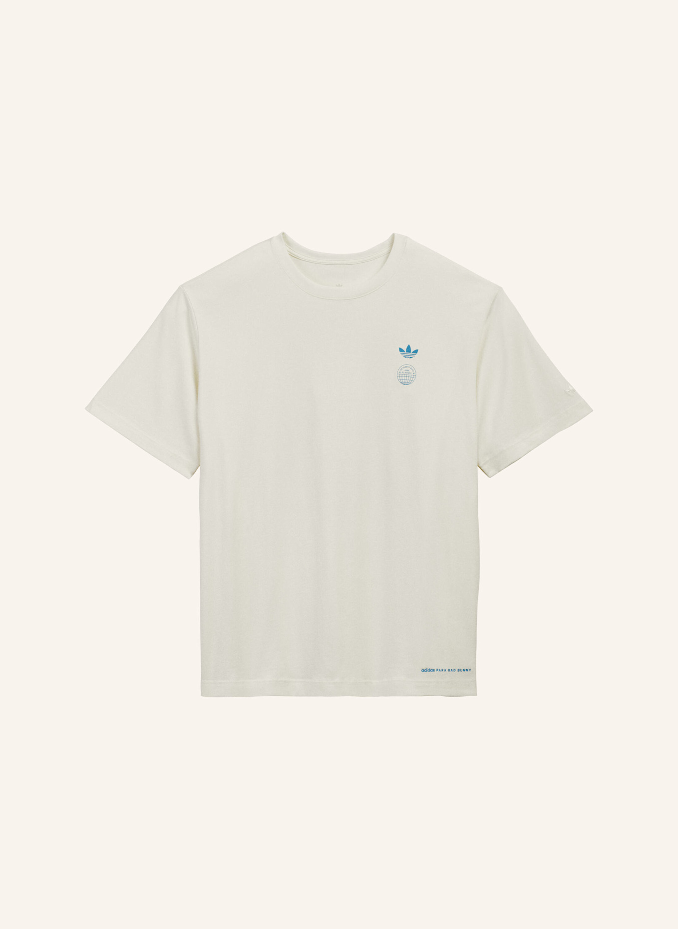 adidas Originals DTMF BAD BUNNY HEAVYWEIGHT MERCH T-SHIRT: WEISS