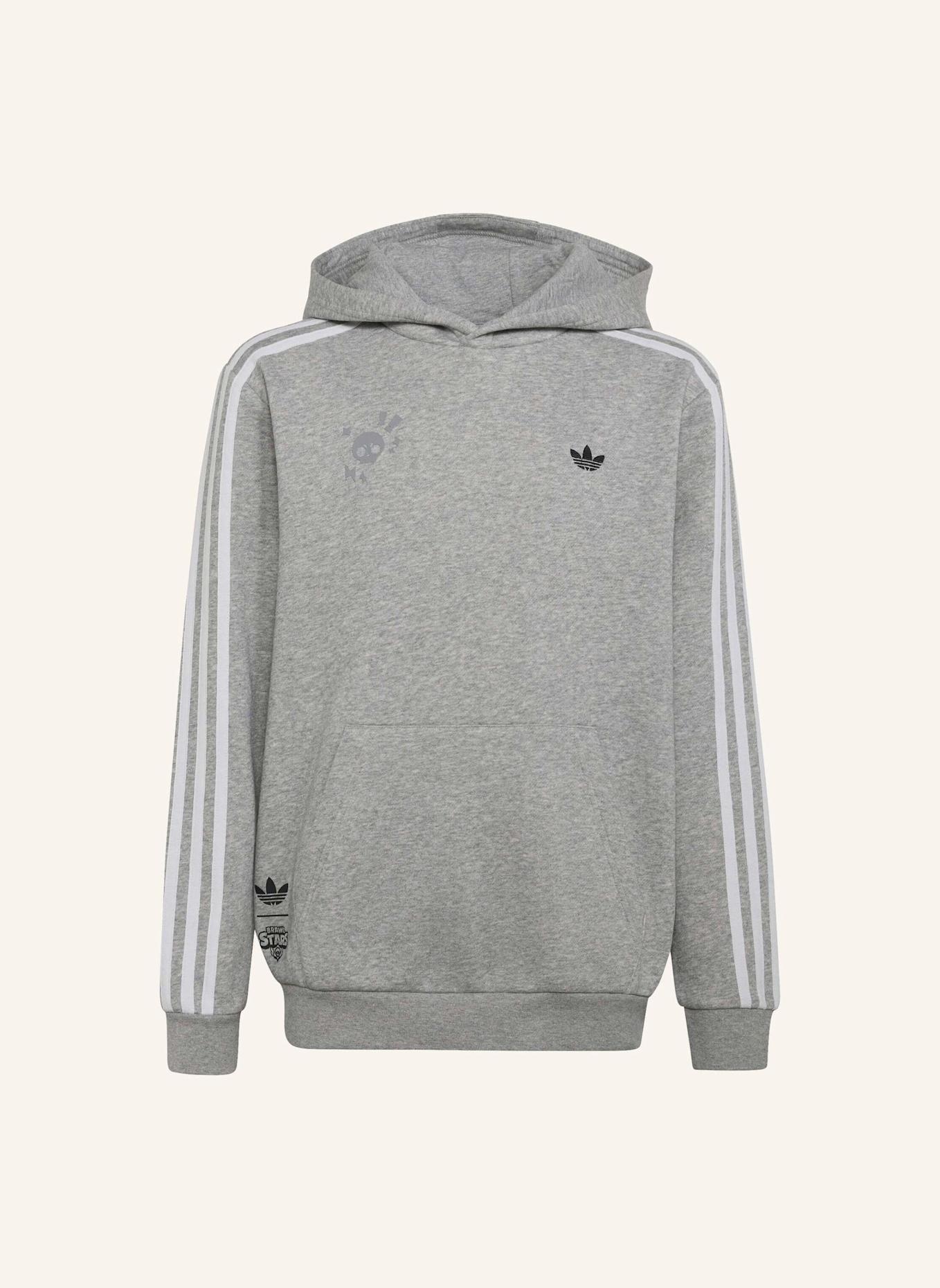 adidas Originals GRAFIK-HOODIE, LOCKER GESCHNITTEN: WEISS