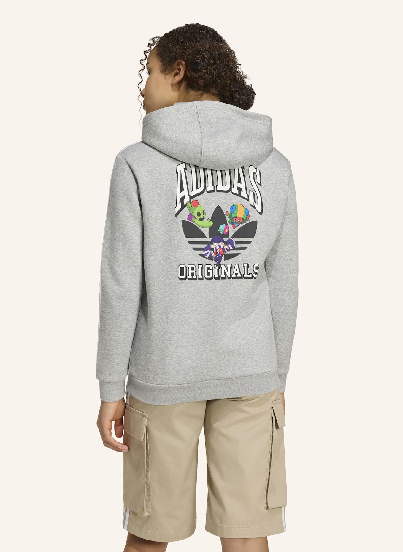 adidas Originals GRAFIK-HOODIE, LOCKER GESCHNITTEN: WEISS