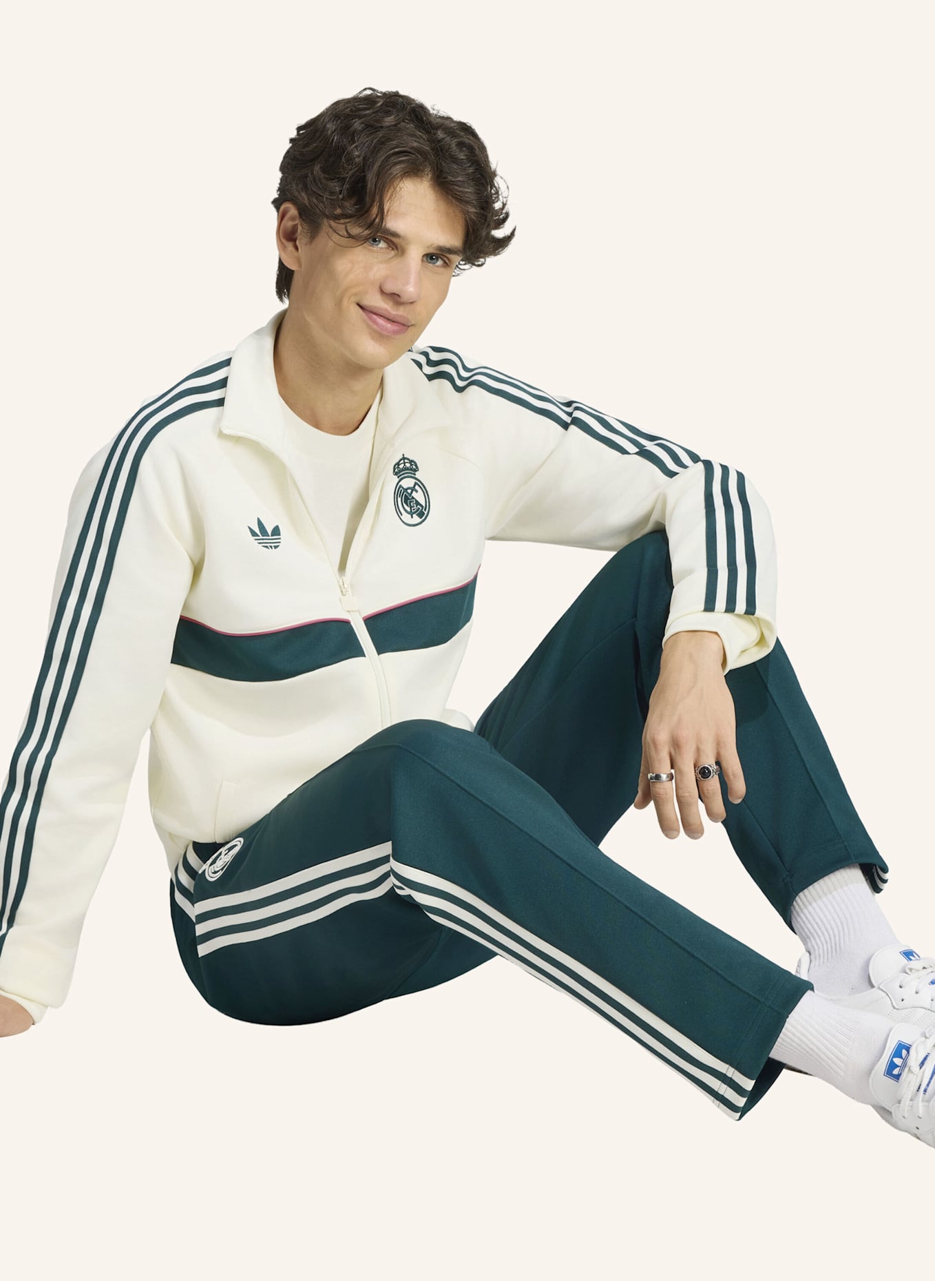 adidas REAL MADRID ORIGINALS JACKE: WEISS