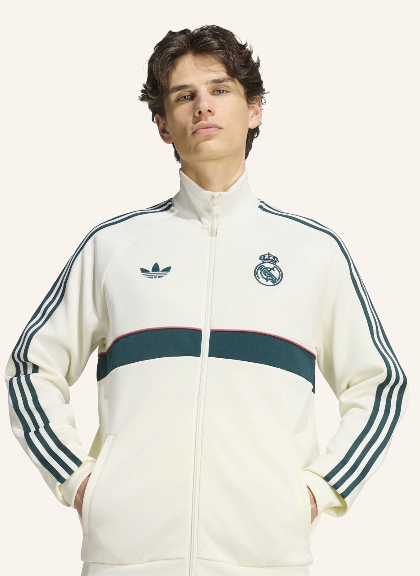 adidas REAL MADRID ORIGINALS JACKE: WEISS