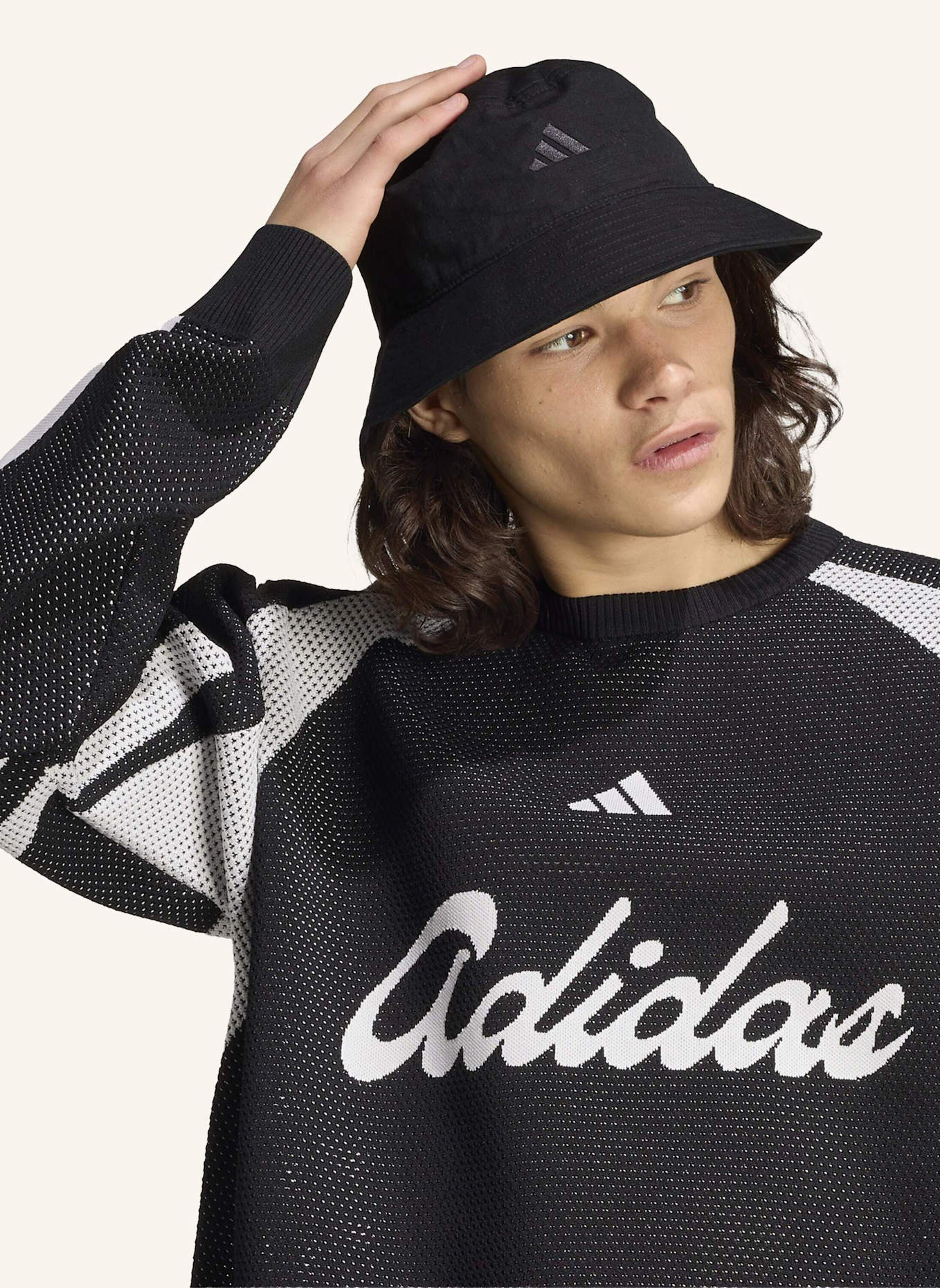 adidas HOUSE OF TIRO SWEATSHIRT, GEWIRKTES MATERIAL: SCHWARZ/ WEISS