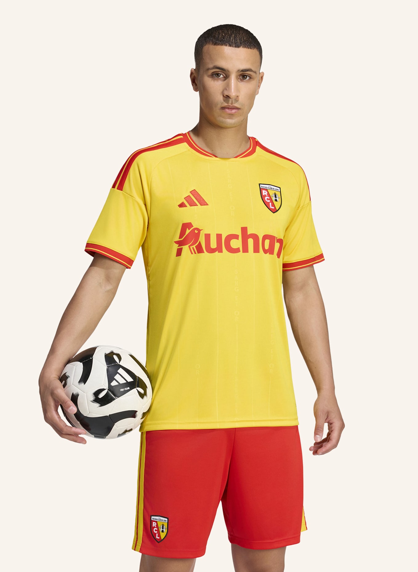 adidas RC LENS 26/27 HEIMTRIKOT: GELB/ ROT