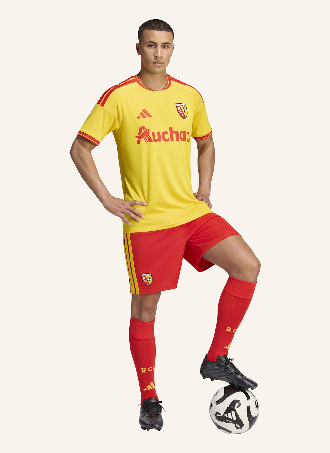 adidas RC LENS 26/27 HEIMTRIKOT: GELB/ ROT
