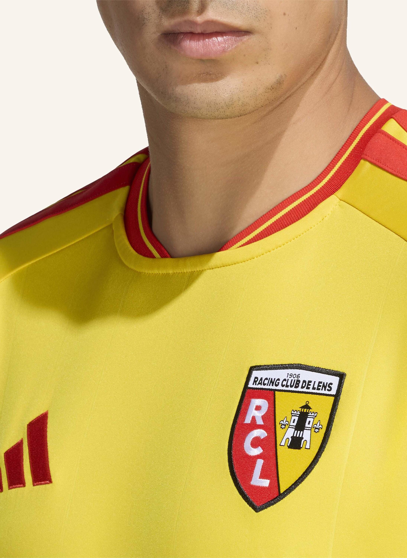 adidas RC LENS 26/27 HEIMTRIKOT: GELB/ ROT