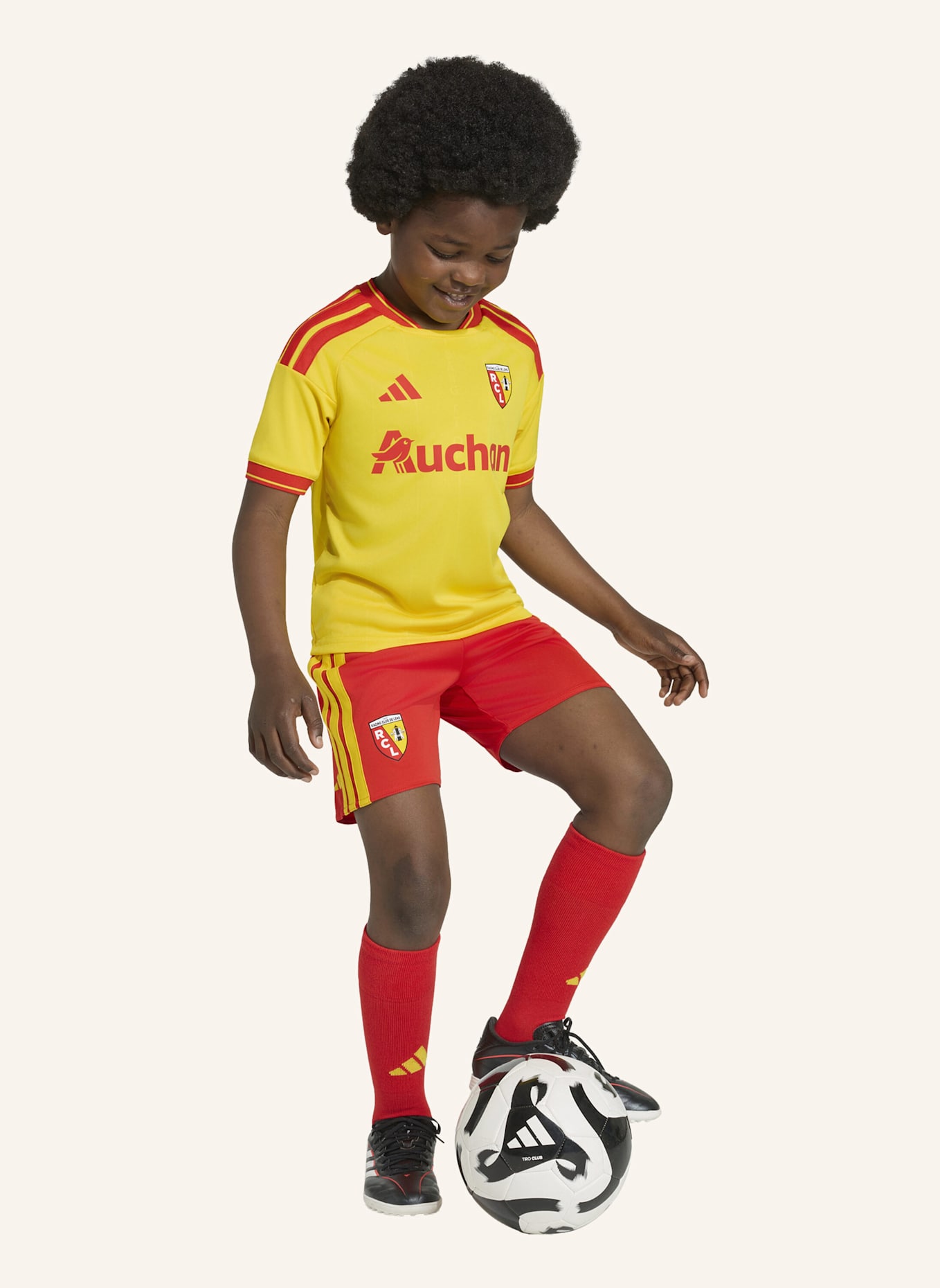 adidas RC LENS 26/27 KIDS HEIMAUSRÜSTUNG: GELB/ ROT