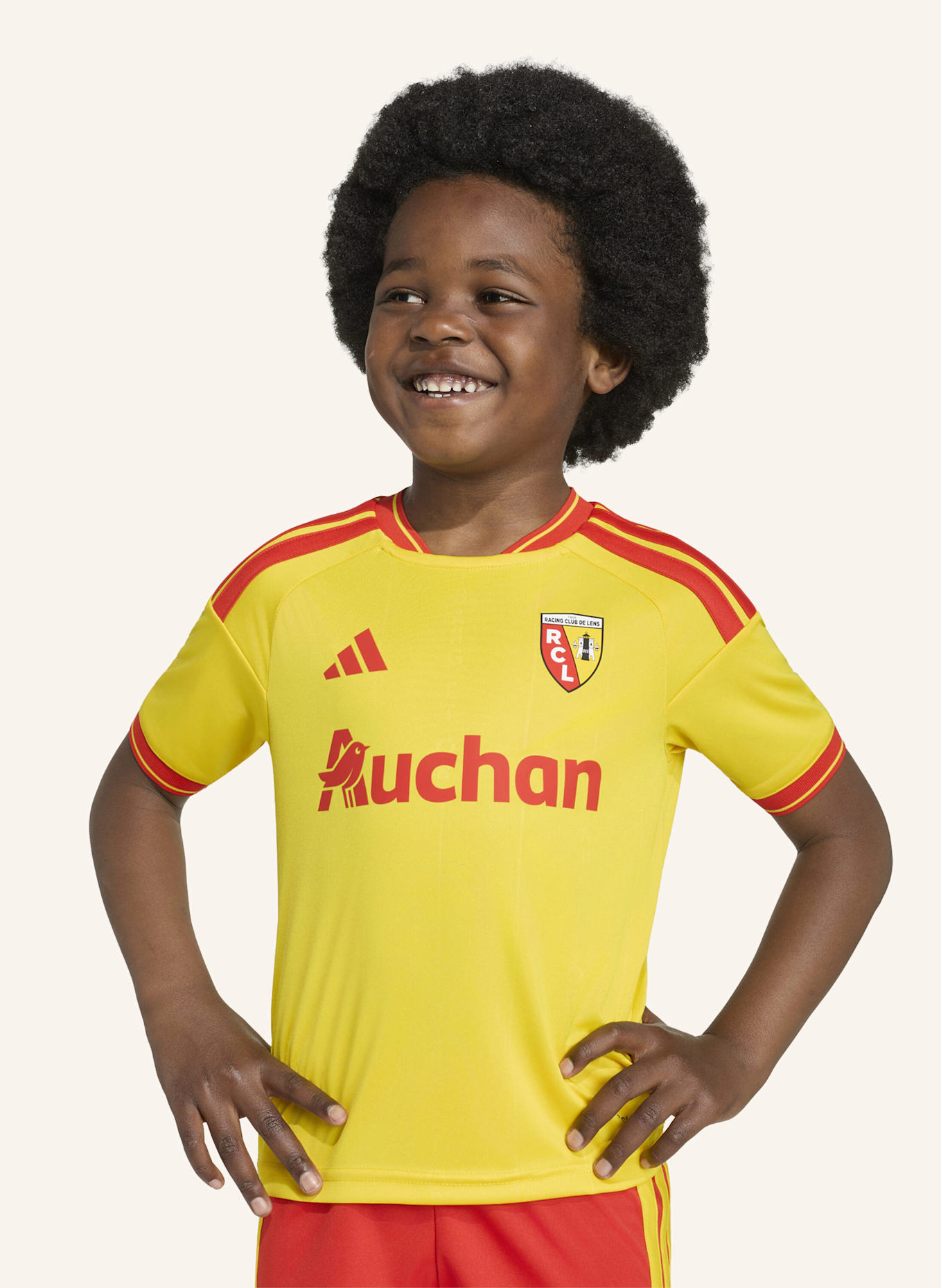 adidas RC LENS 26/27 KIDS HEIMAUSRÜSTUNG: GELB/ ROT
