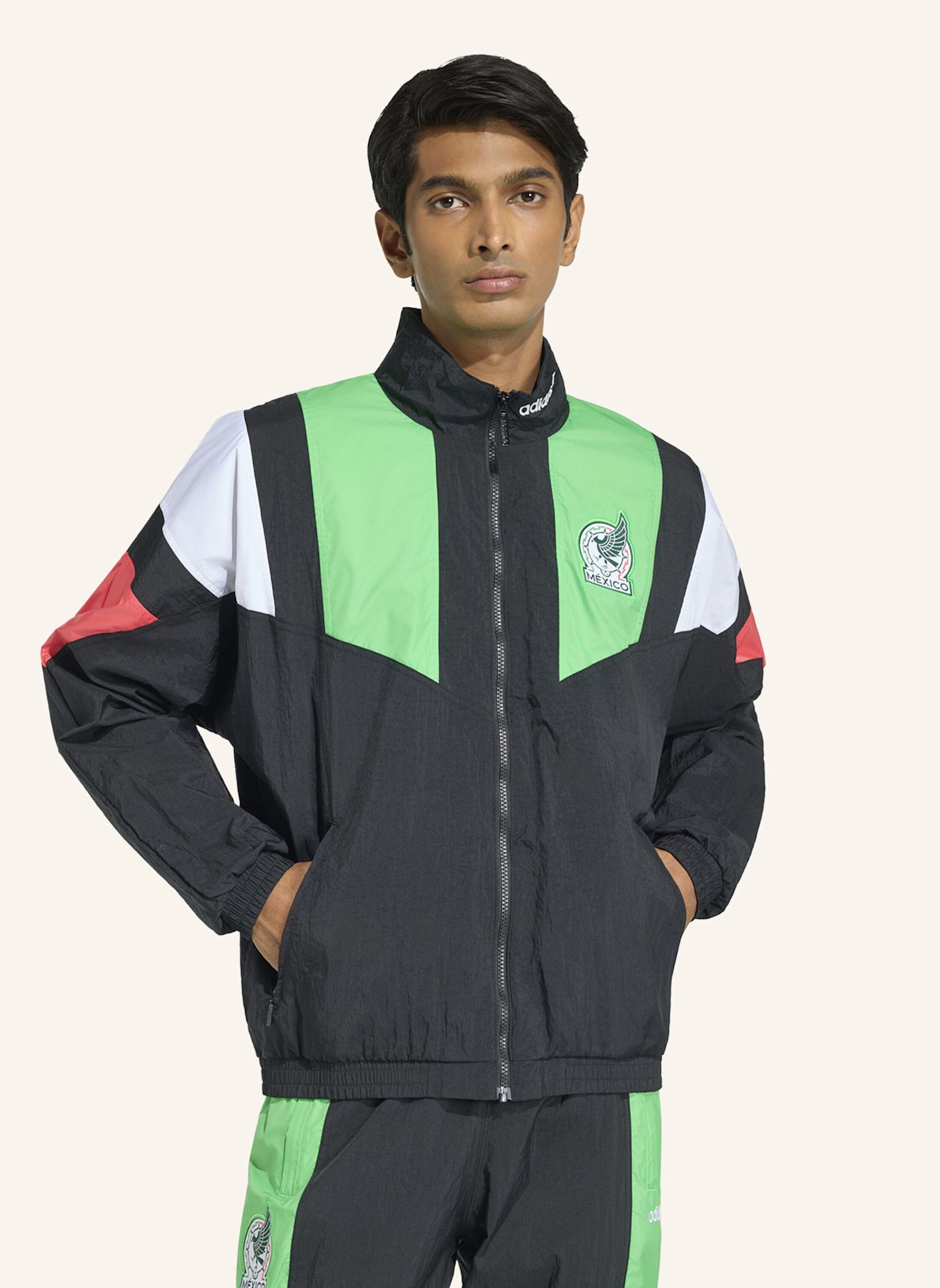 adidas MEXIKO EQT TRACK TOP: SCHWARZ