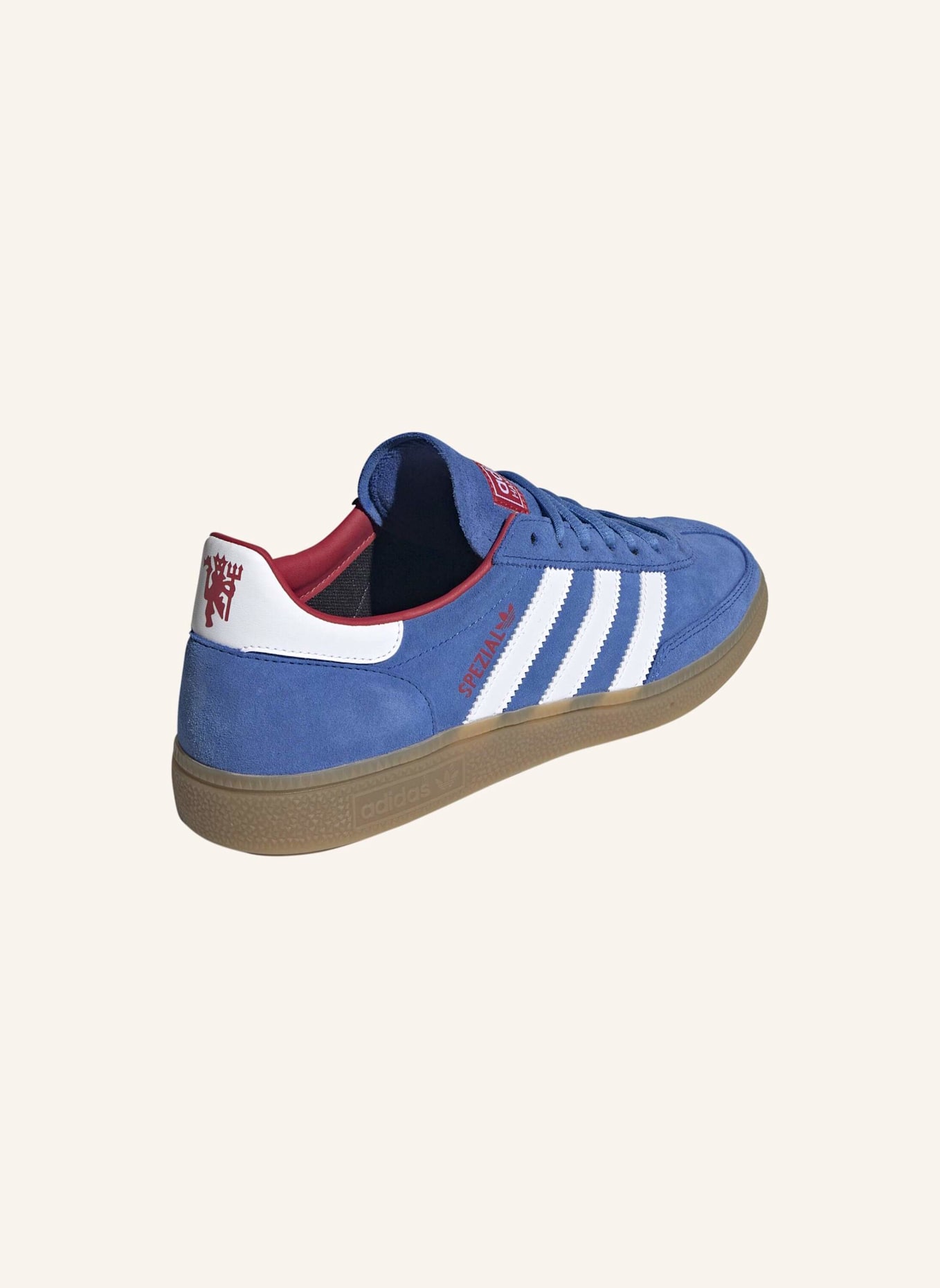 adidas MANCHESTER UNITED HANDBALL SPEZIAL SCHUH: BLAU/ WEISS/ ROT