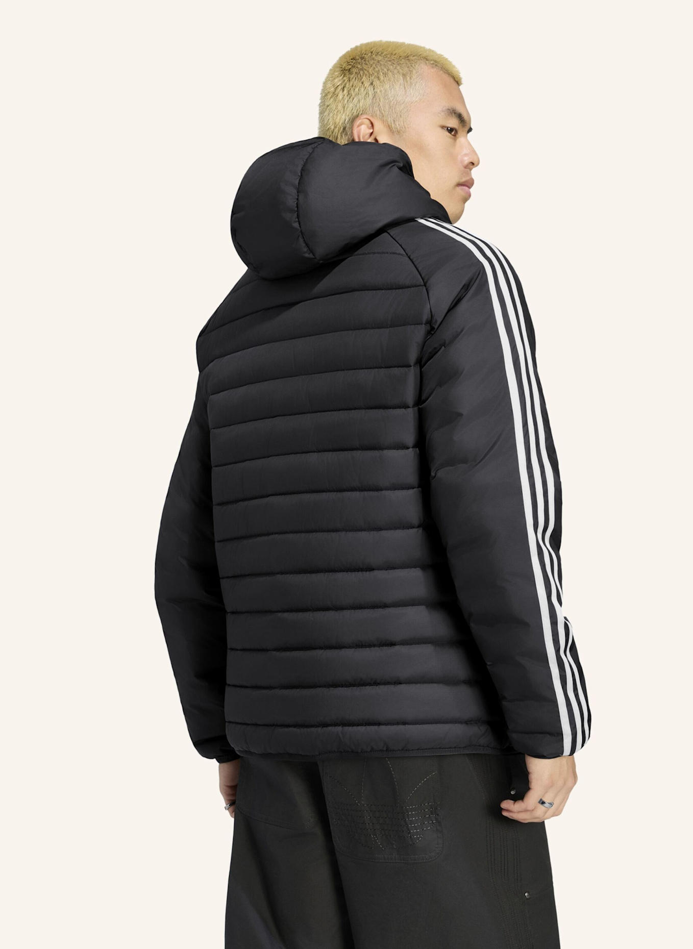 adidas Originals 3-STREIFEN JACKE, GEFÜTTERT: SCHWARZ