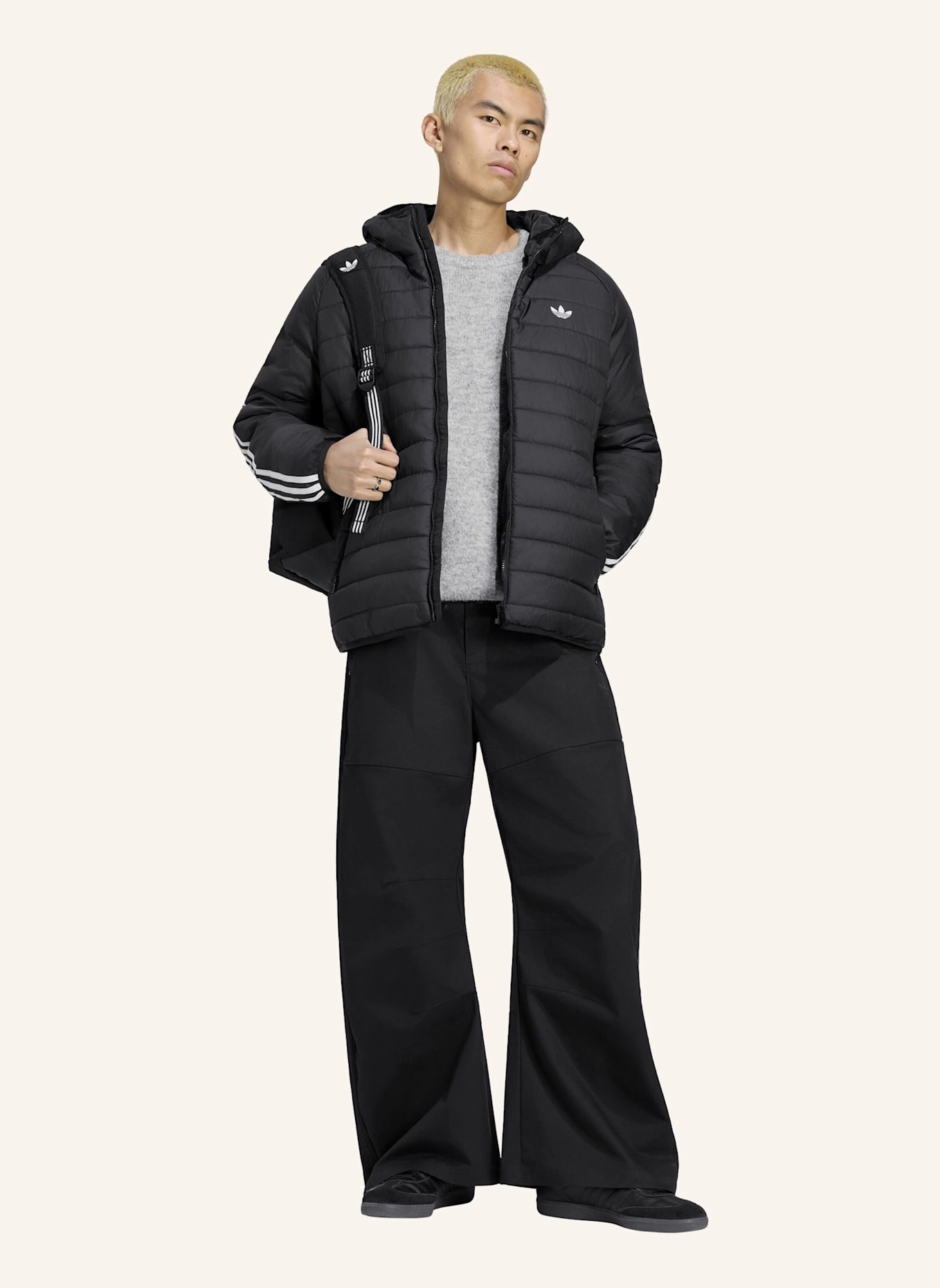 adidas Originals 3-STREIFEN JACKE, GEFÜTTERT: SCHWARZ