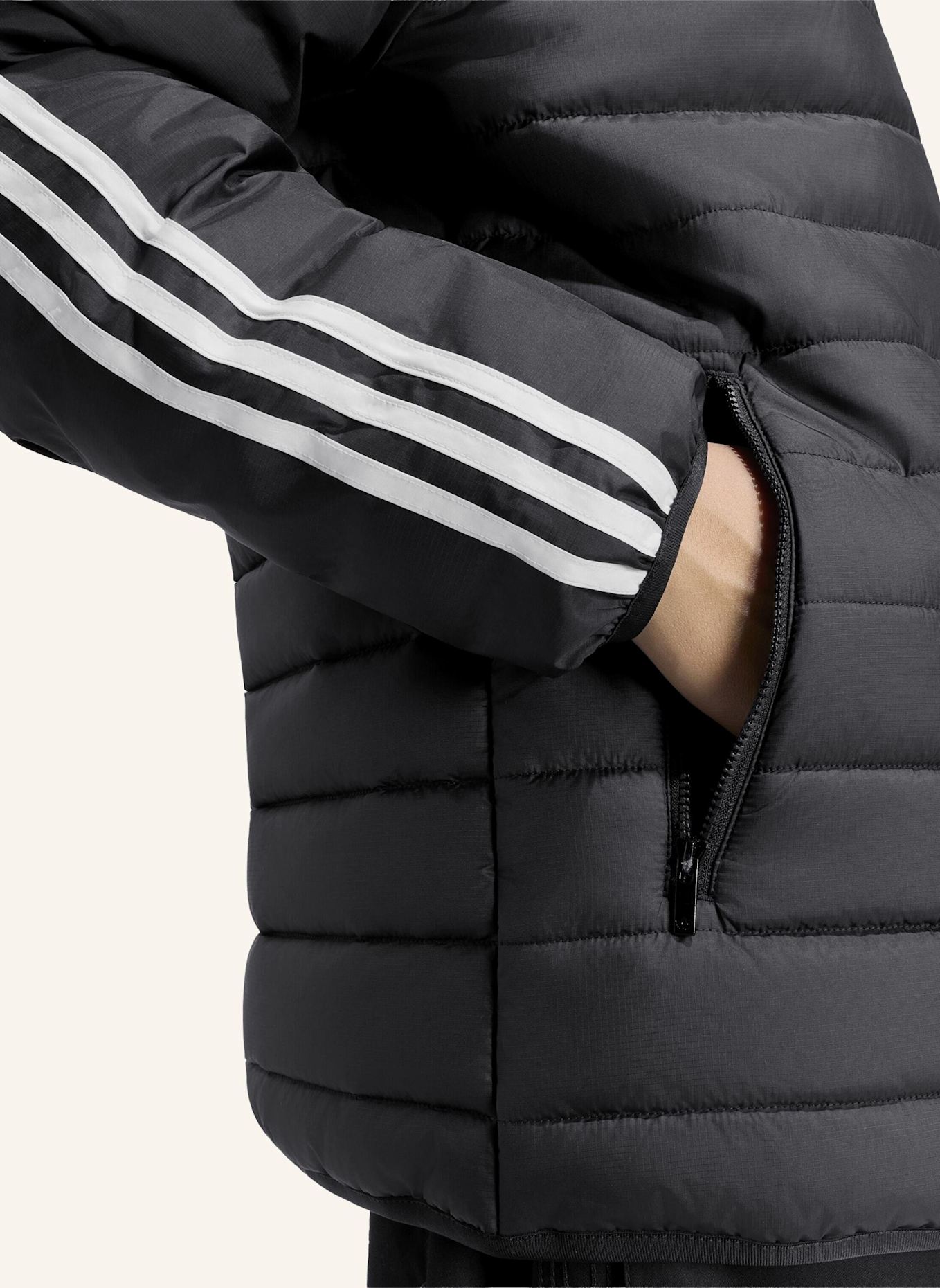 adidas Originals 3-STREIFEN JACKE, GEFÜTTERT: SCHWARZ