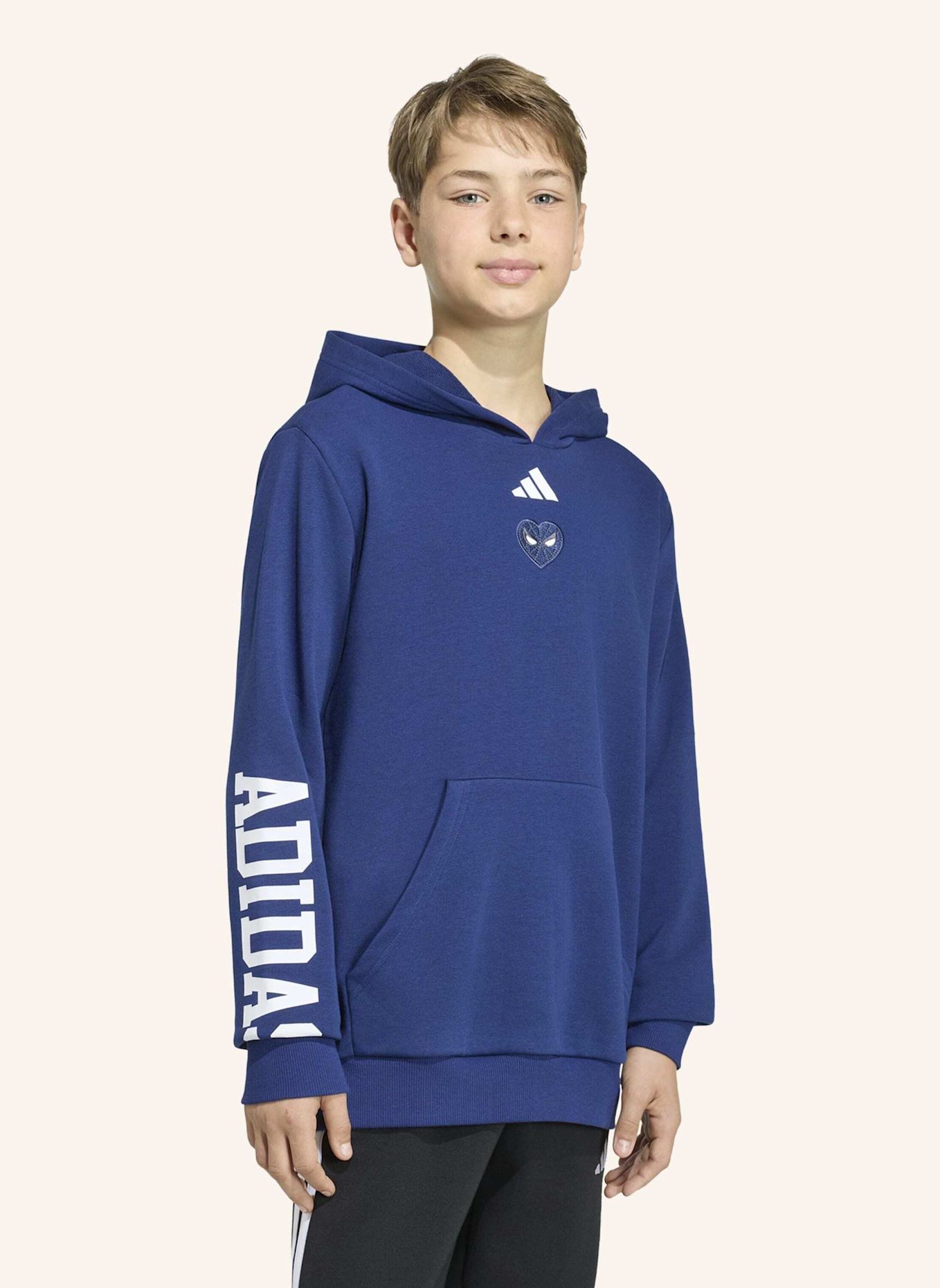 adidas ADIDAS MARVEL SPIDER-MAN SWEATSHIRT, KAPUZE: BLAU/ WEISS
