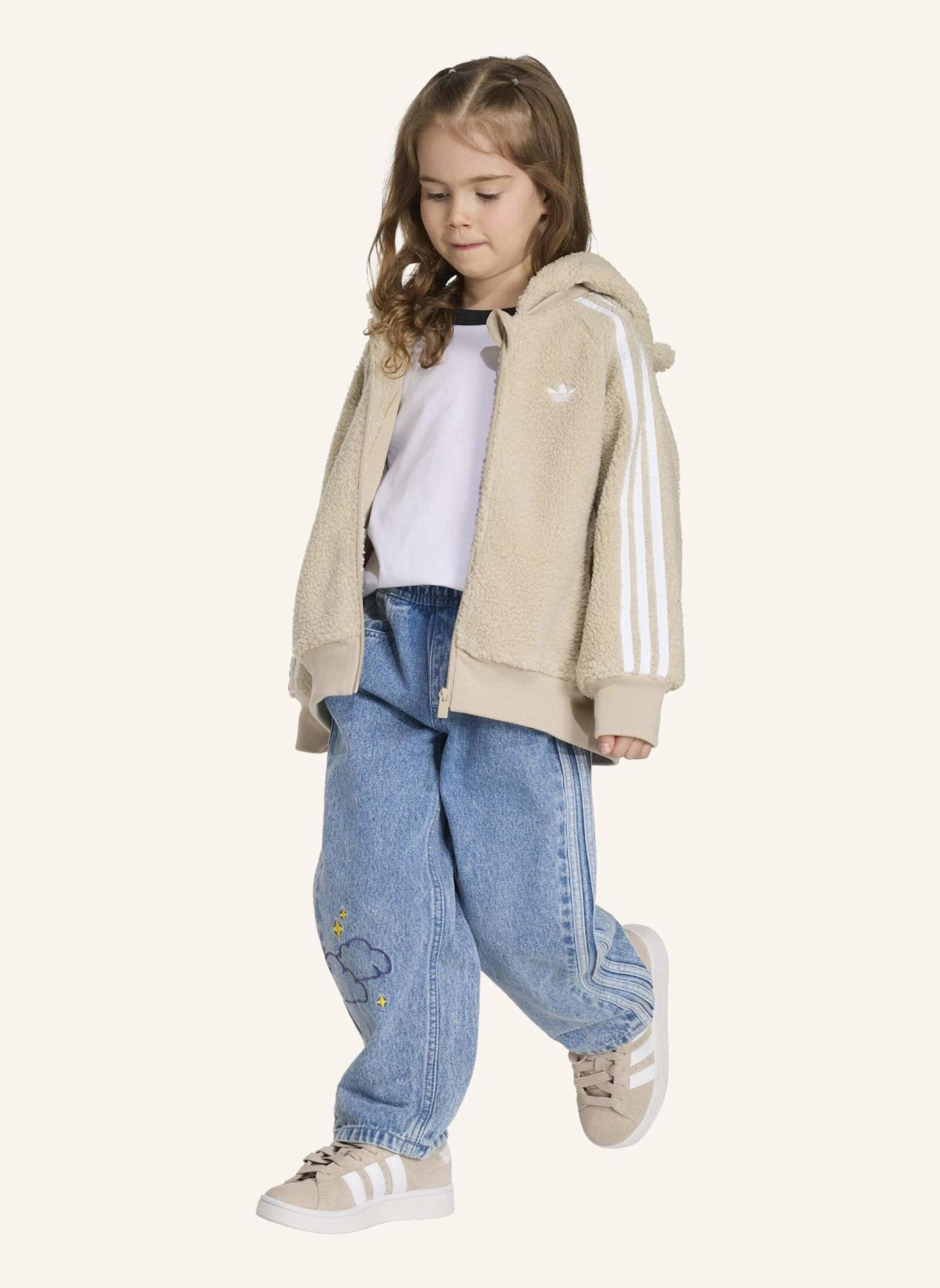 adidas Originals ADIDAS CARE BEARS SST TEDDY FLEECE TRACK TOP MIT KAPUZE: BEIGE