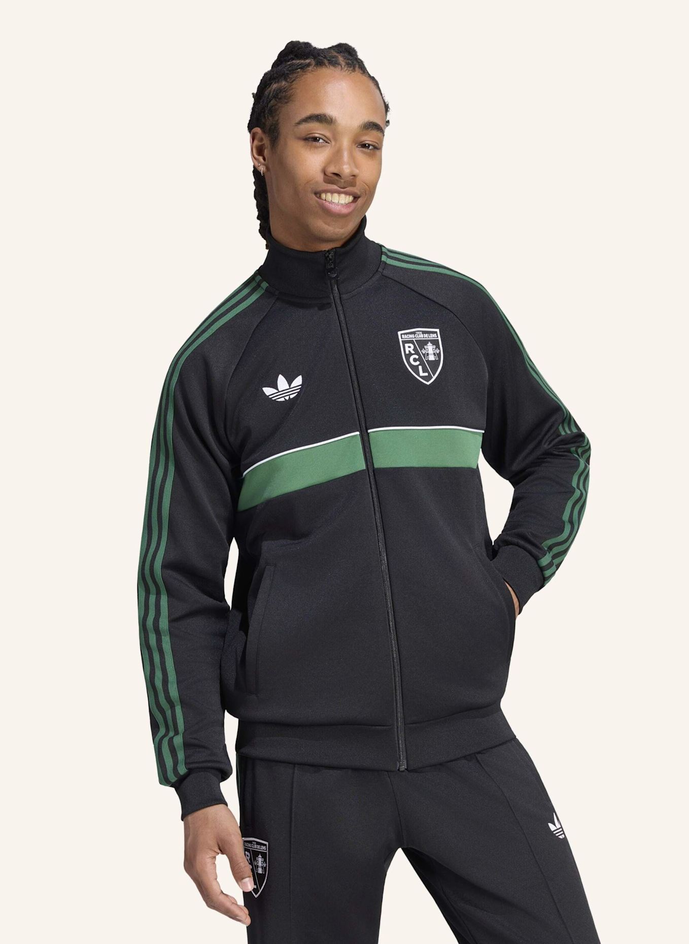 adidas RC LENS ORIGINALS TRACK TOP: SCHWARZ