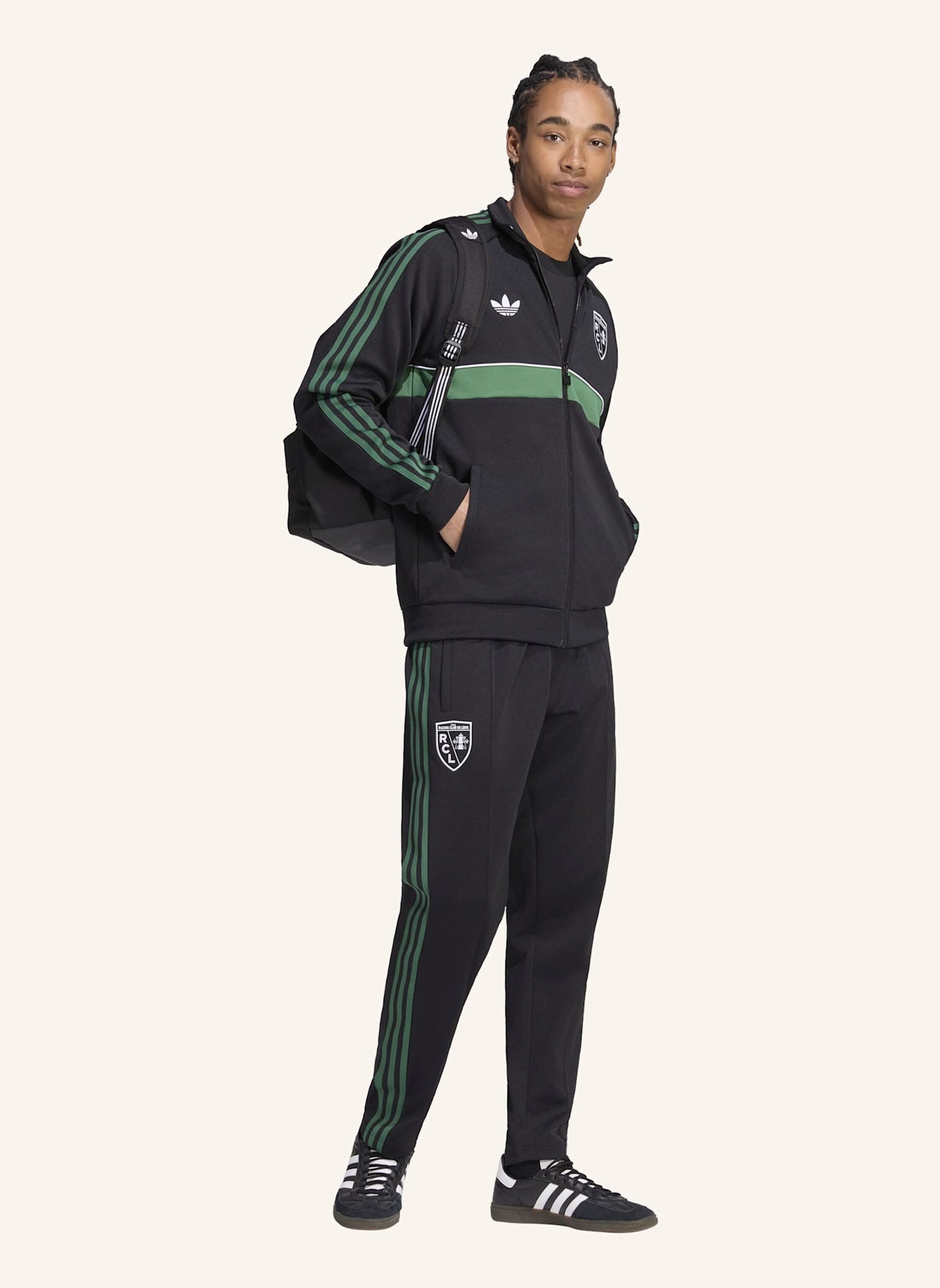 adidas RC LENS ORIGINALS TRACK TOP: SCHWARZ