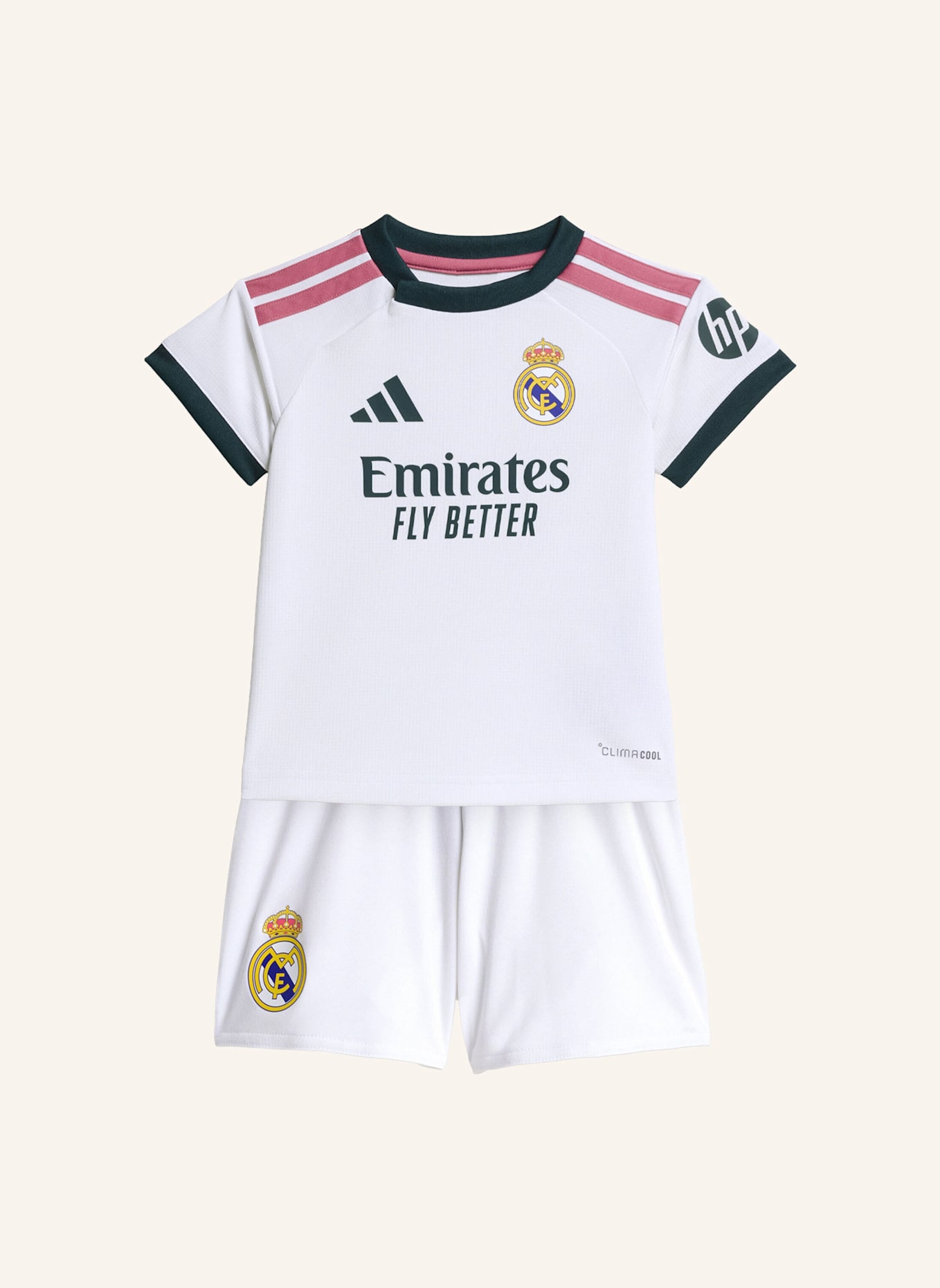 adidas REAL MADRID 26/27 MINI-HEIMAUSRÜSTUNG: WEISS