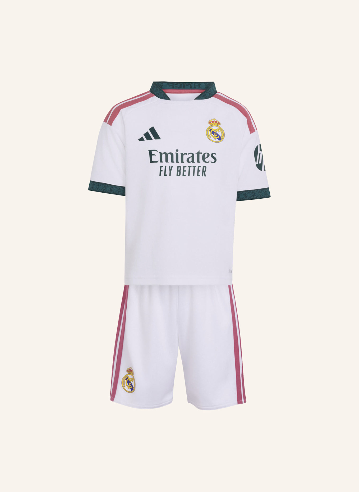 adidas REAL MADRID 26/27 KIDS HEIMSET: WEISS