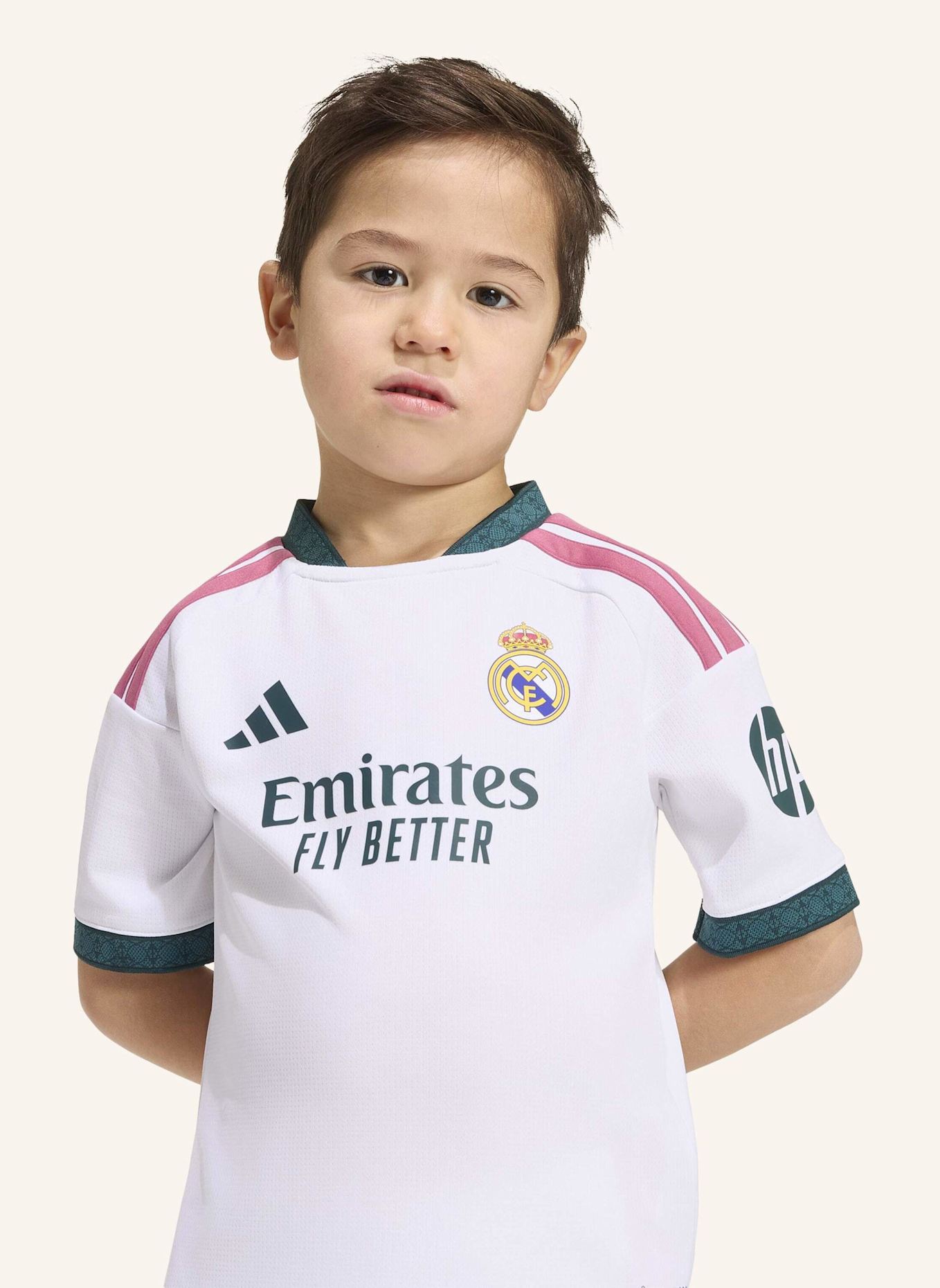 adidas REAL MADRID 26/27 KIDS HEIMSET: WEISS