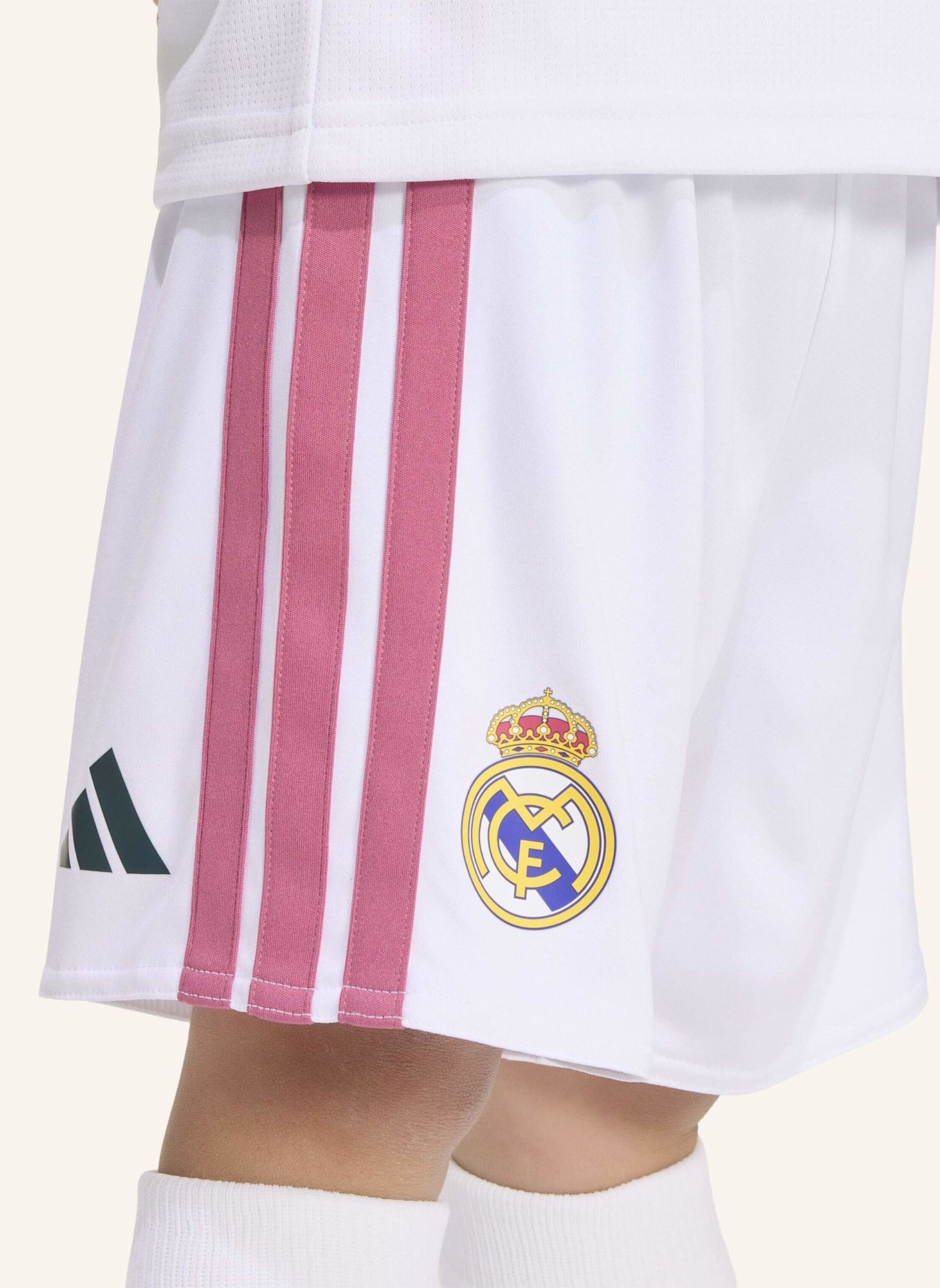 adidas REAL MADRID 26/27 KIDS HEIMSET: WEISS