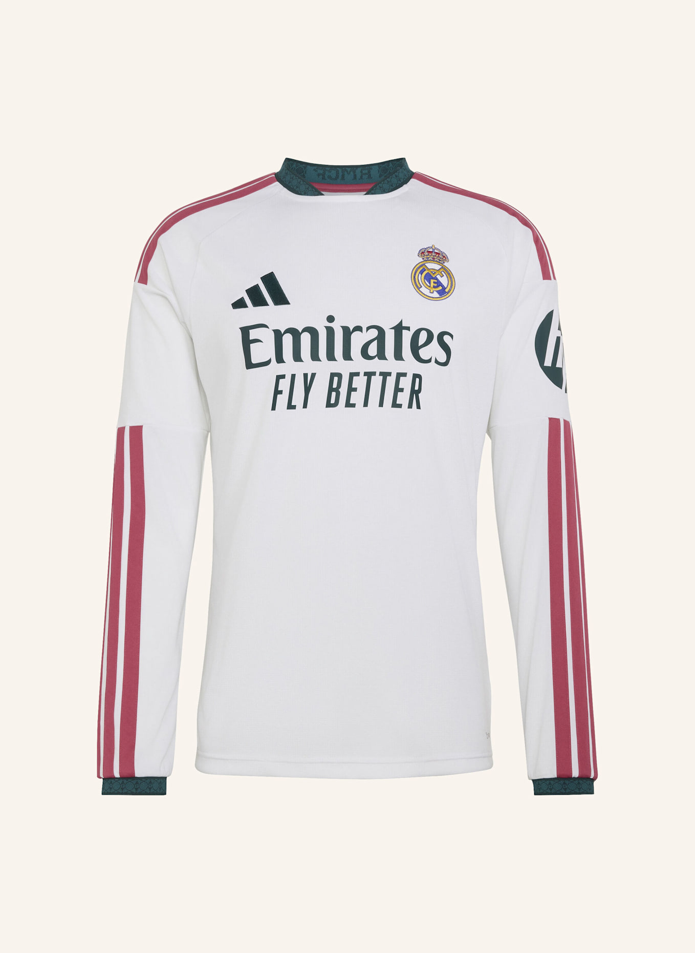 adidas REAL MADRID 26/27 HEIMTRIKOT, LANGÄRMELIG: WEISS