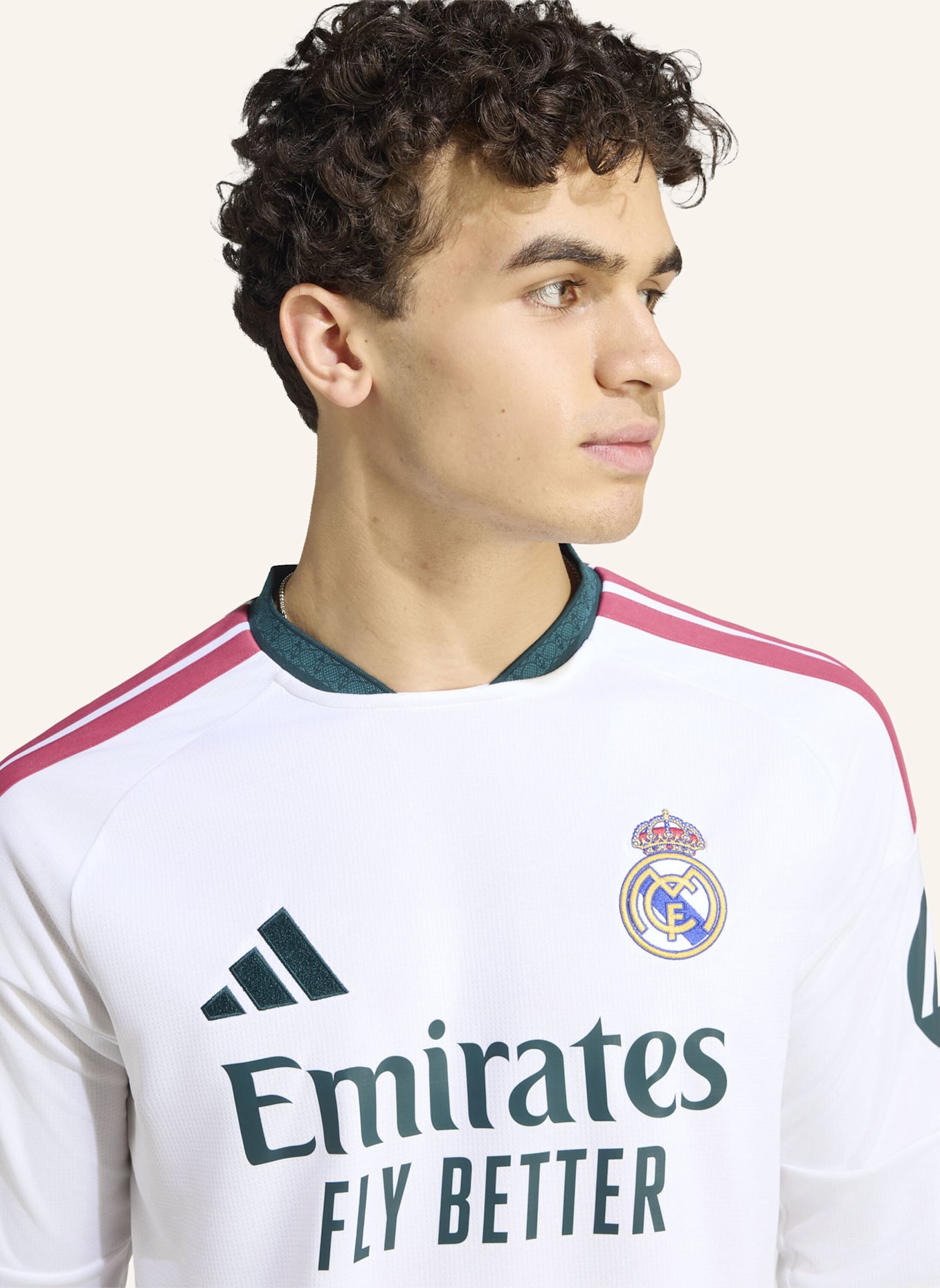 adidas REAL MADRID 26/27 HEIMTRIKOT, LANGÄRMELIG: WEISS