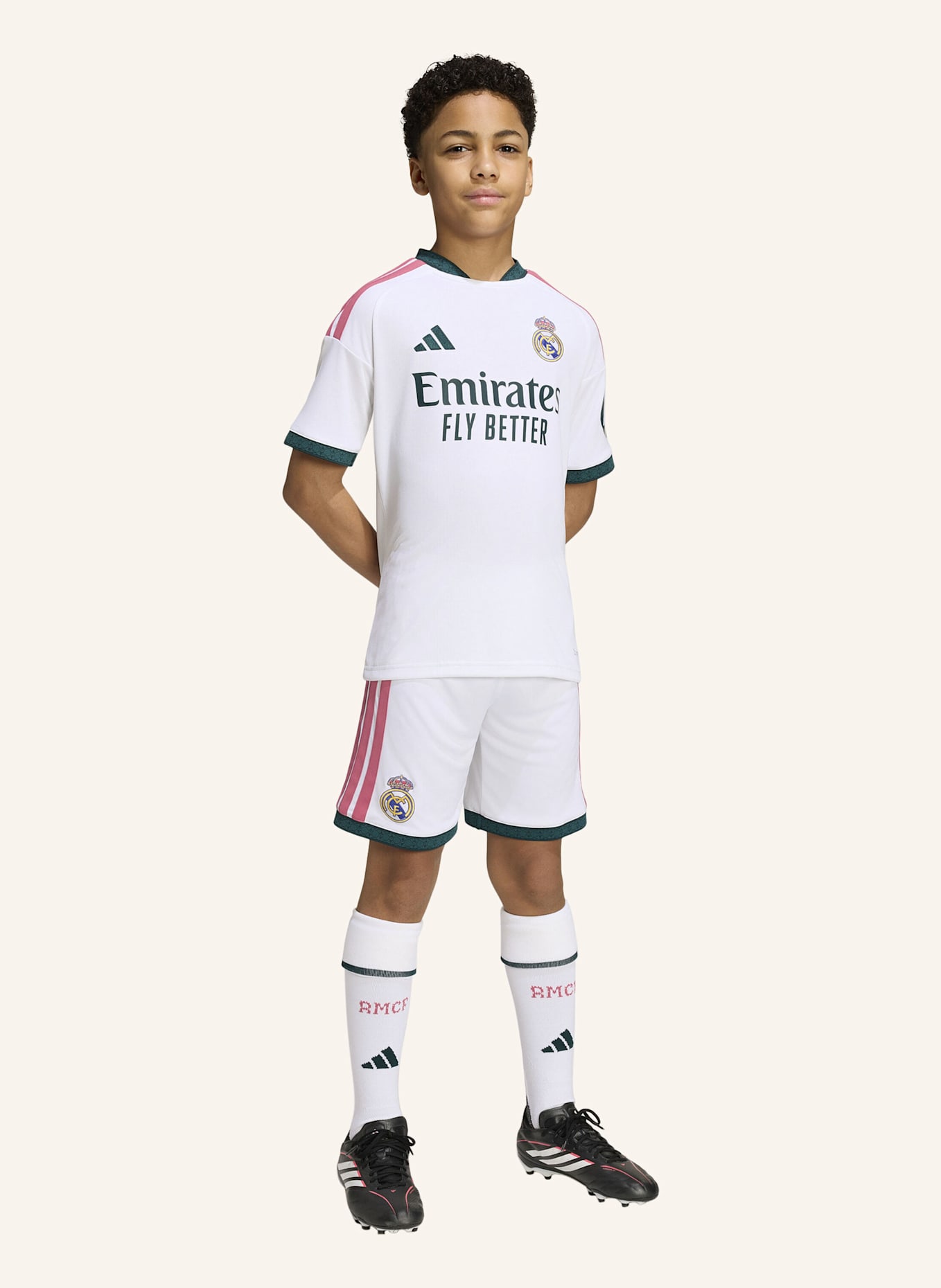 adidas REAL MADRID 26/27 KIDS HEIMAUSRÜSTUNG: WEISS