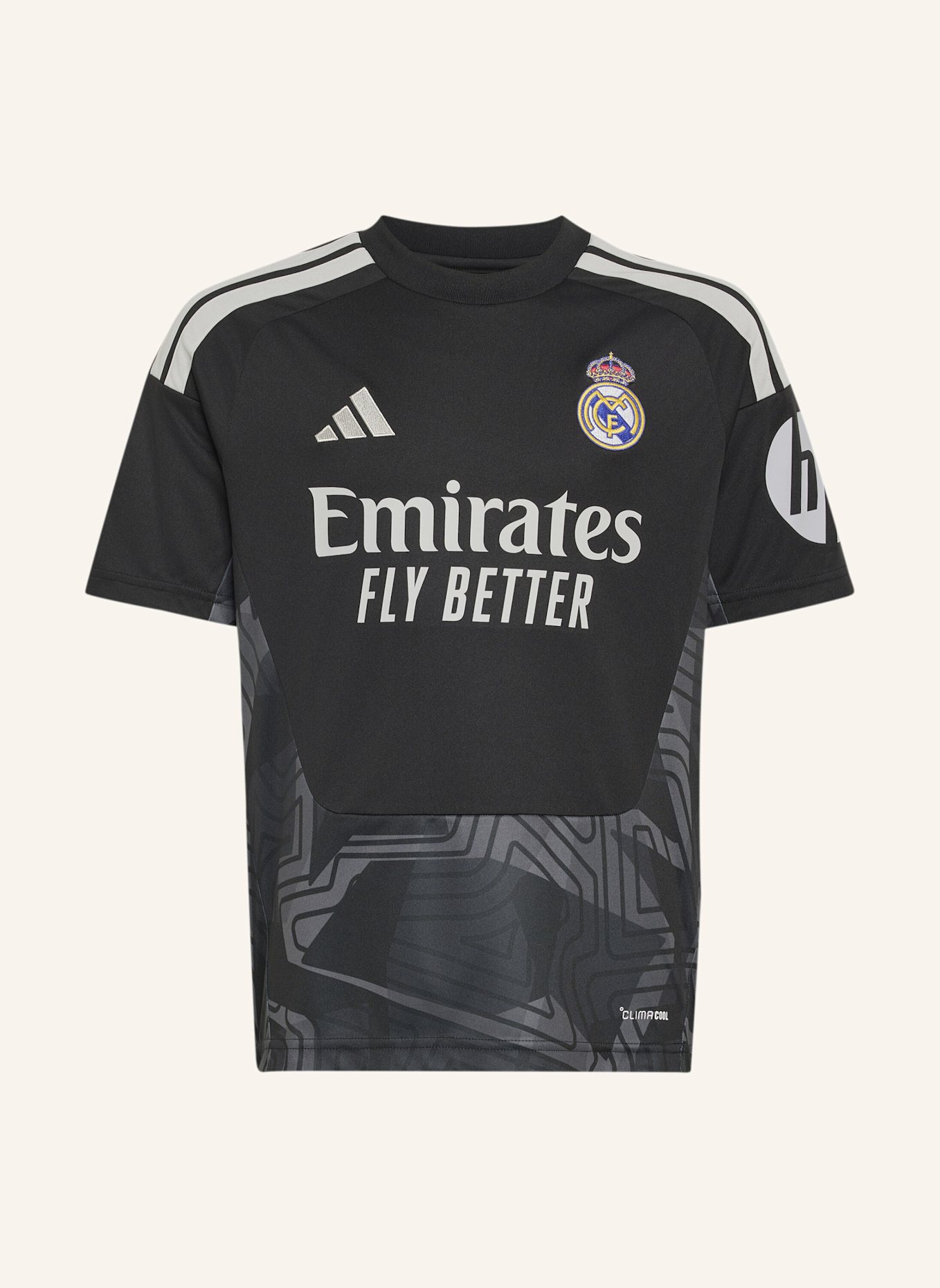 adidas REAL MADRID 26/27 KIDS TORWART-HEIMTRIKOT: SCHWARZ