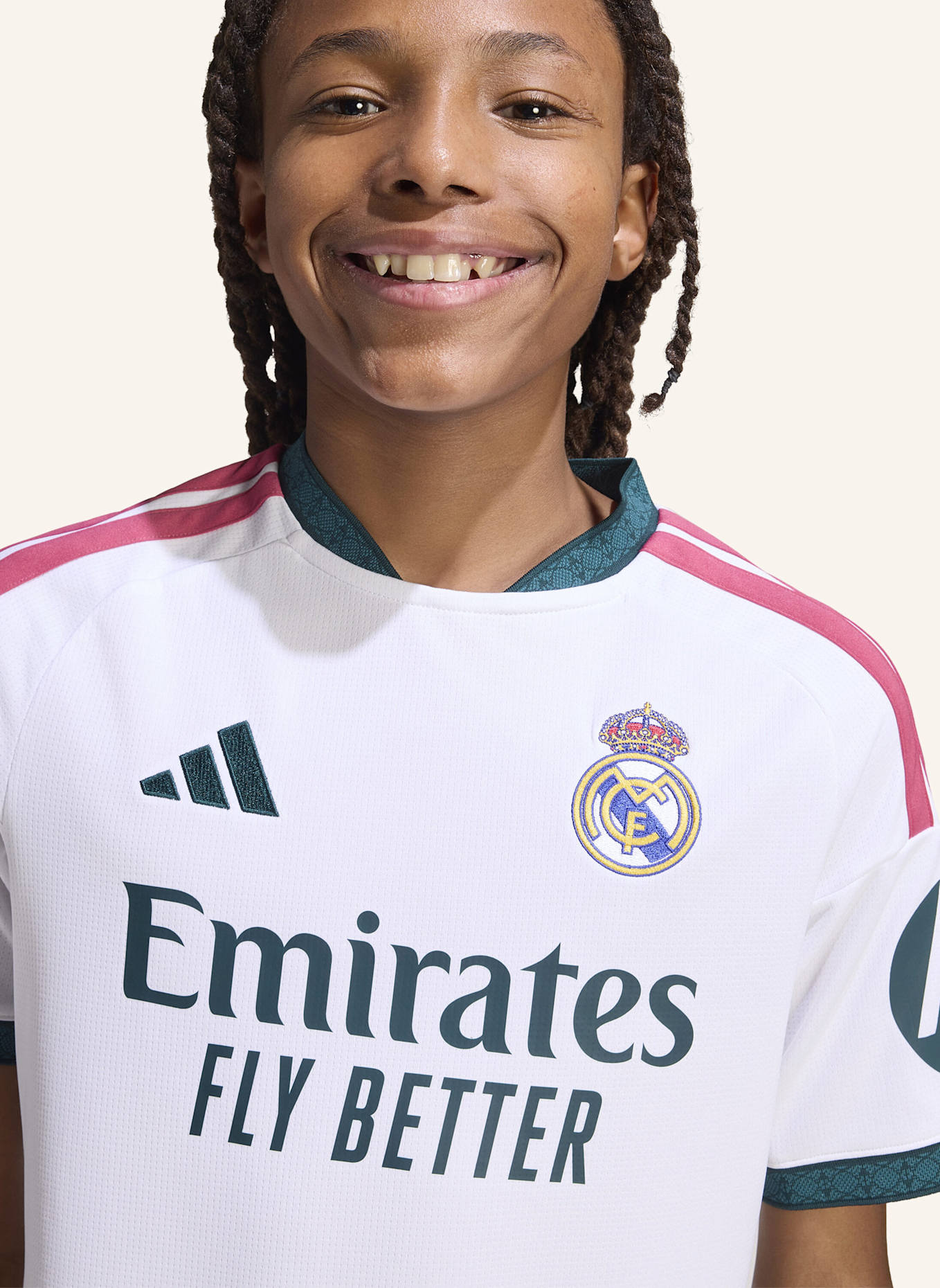 adidas REAL MADRID 26/27 KIDS HEIMTRIKOT: WEISS