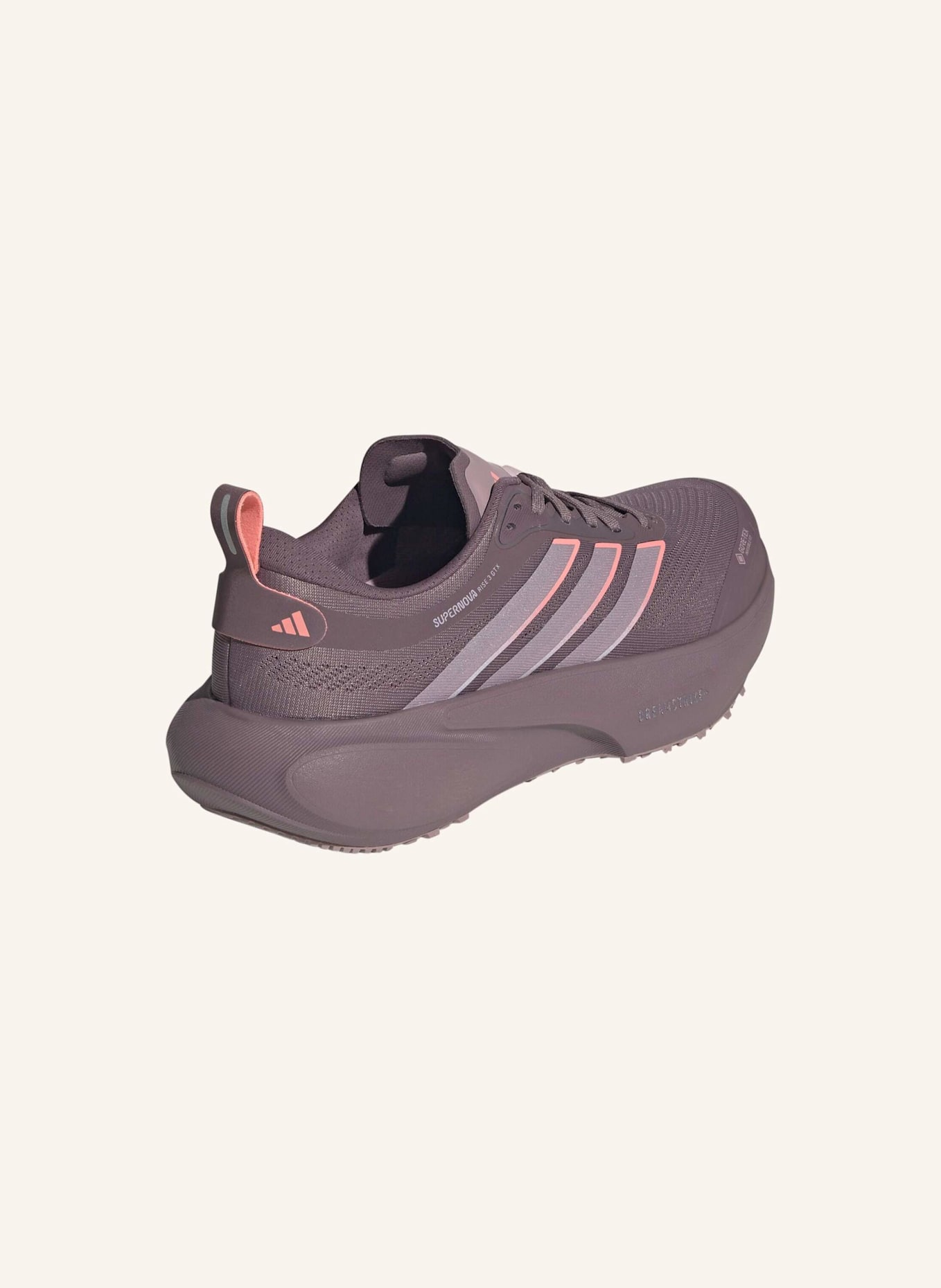 adidas SUPERNOVA RISE 3 GTX LAUFSCHUH: BRAUN/ LILA/ ROT