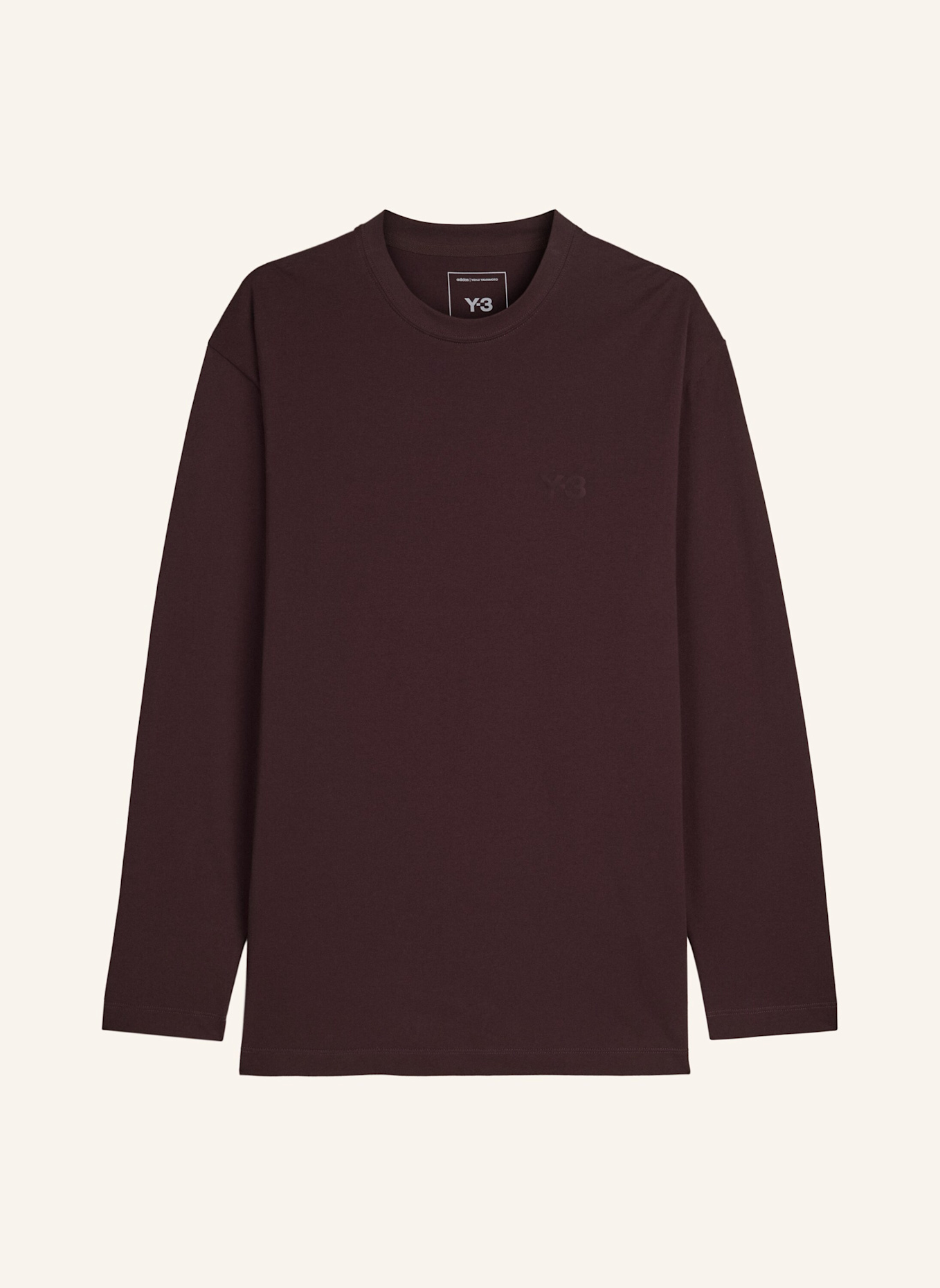 Y-3 Y-3 LOGO LANGARMSHIRT: ROT