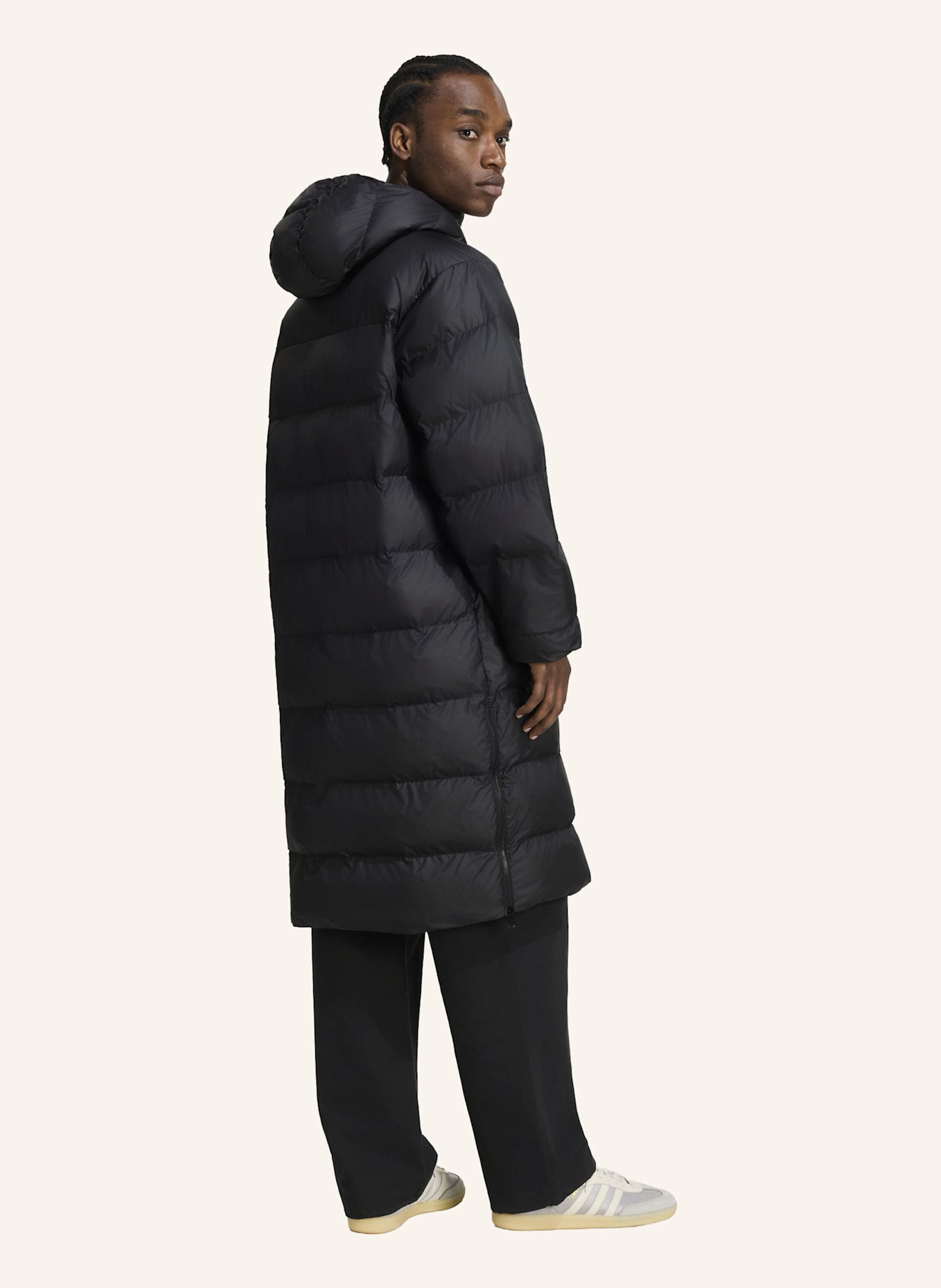 adidas Originals REGENJACKE, LANG: SCHWARZ