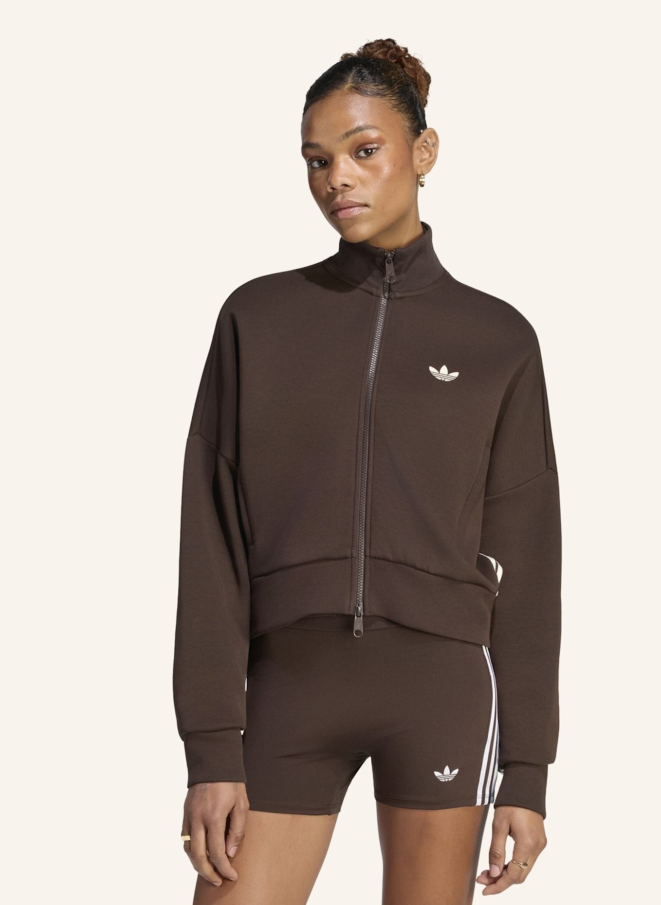 adidas Originals SPACER ORIGINALS JACKE: BRAUN/ WEISS