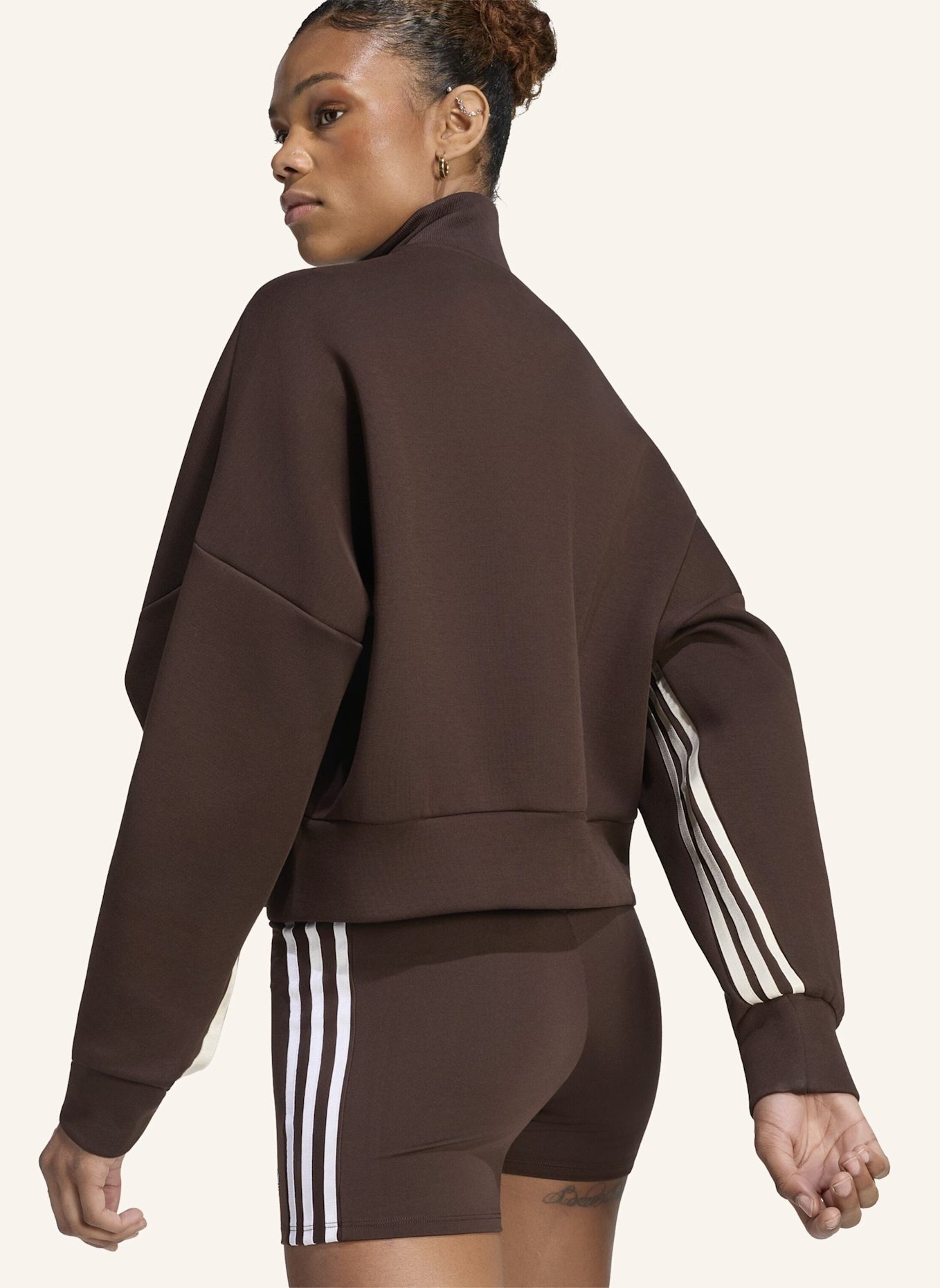 adidas Originals SPACER ORIGINALS JACKE: BRAUN/ WEISS