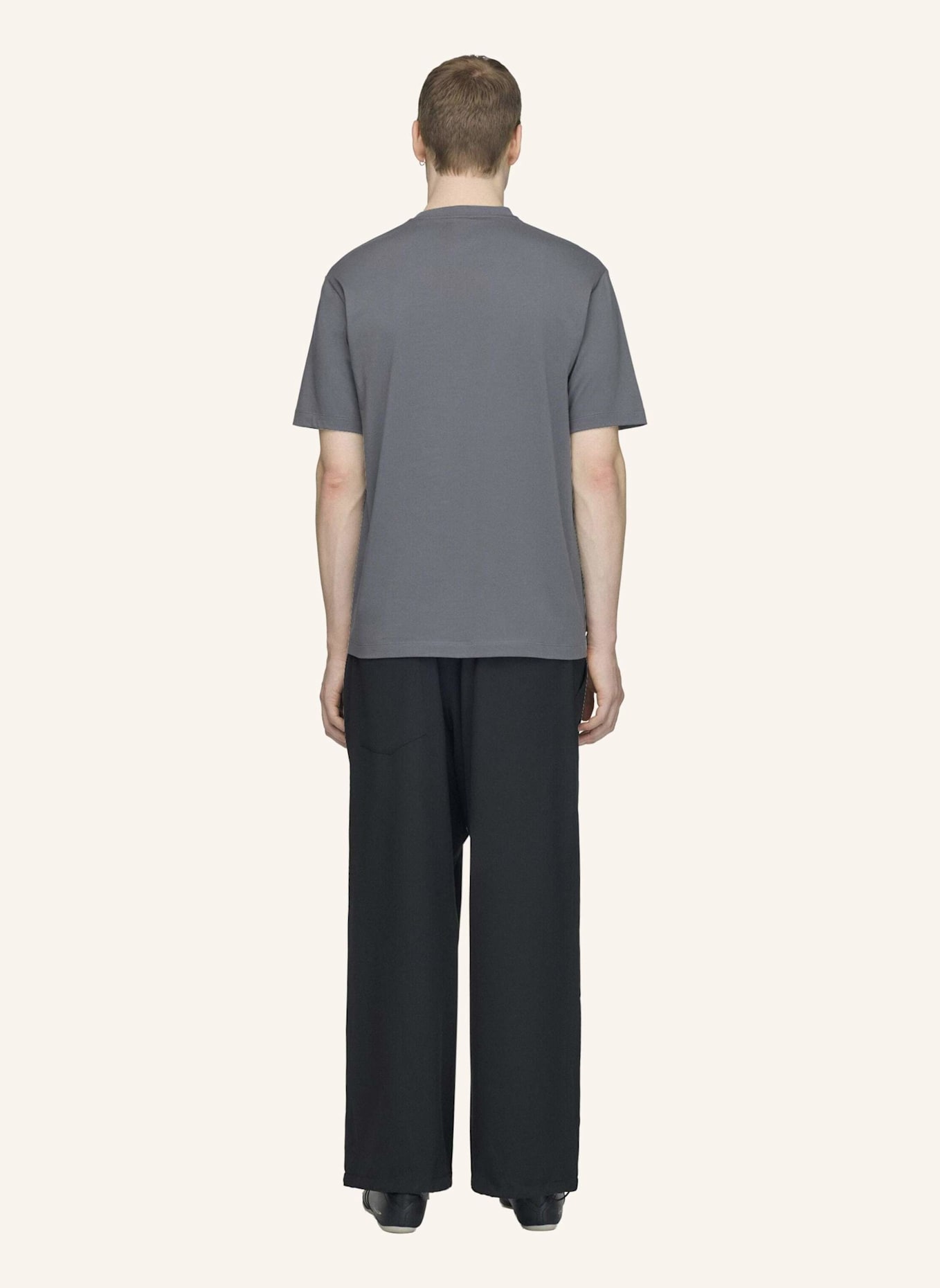 Y-3 Y-3 LIQUID LOGO T-SHIRT: GRAU