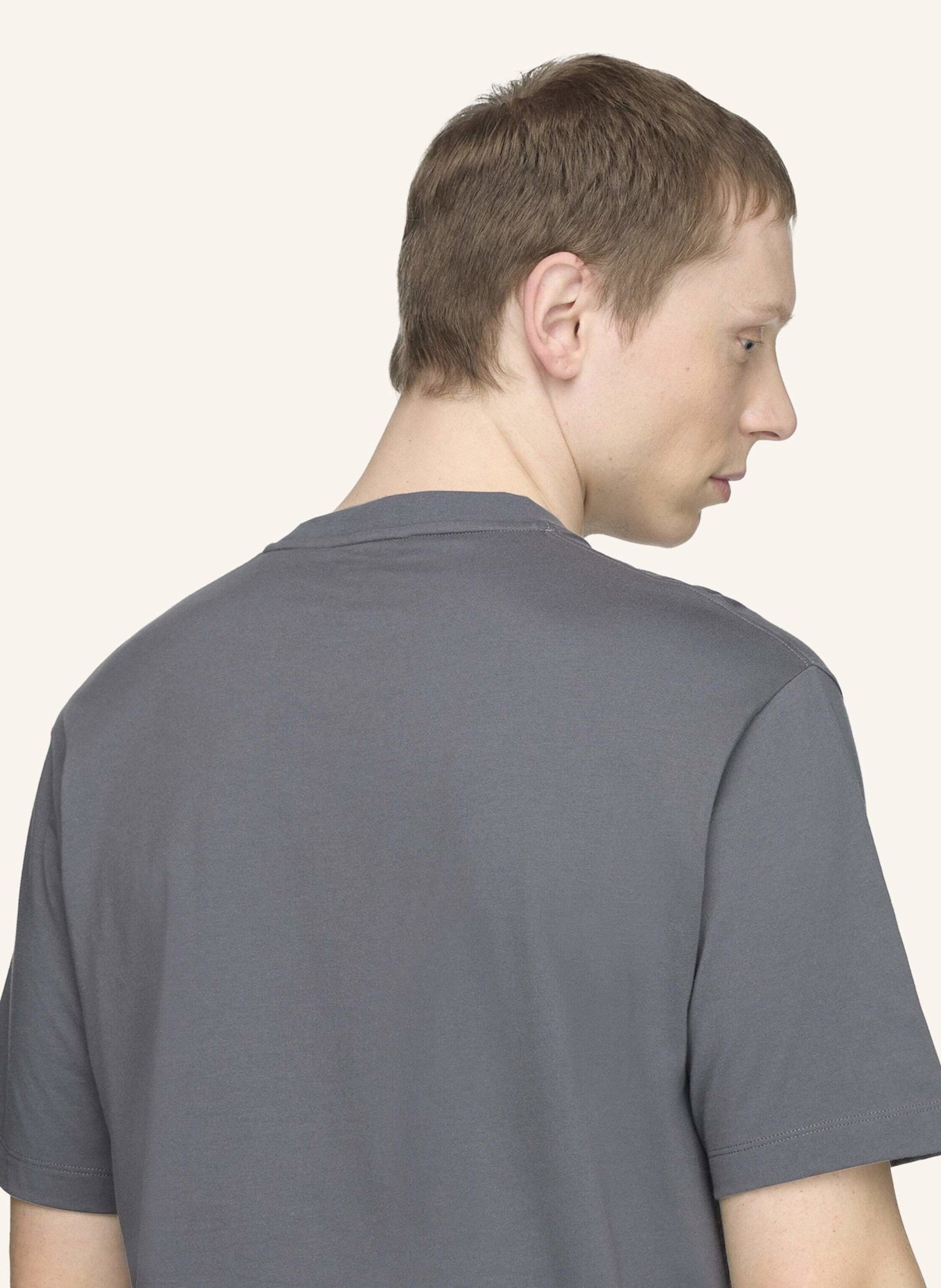 Y-3 Y-3 LIQUID LOGO T-SHIRT: GRAU