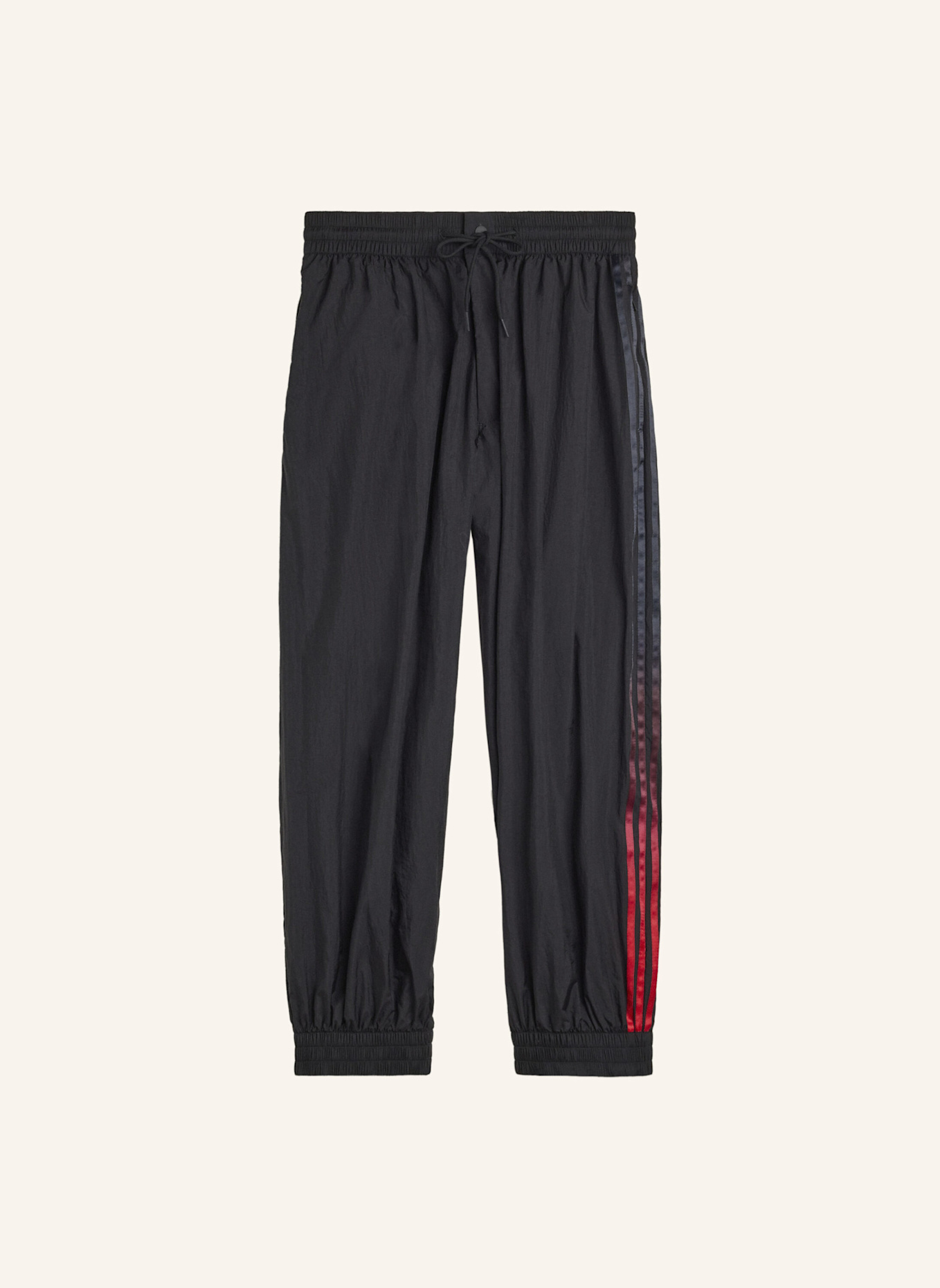 Y-3 Y-3 NYLON-TRAININGSHOSE 3-STREIFEN MIT FARBVERLAUF: SCHWARZ