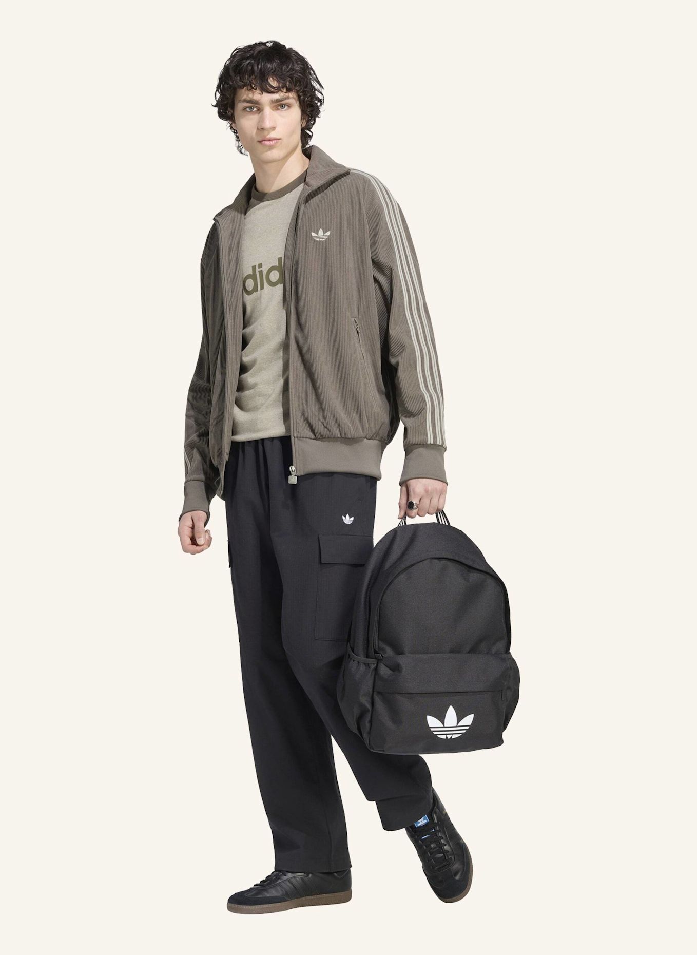 adidas Originals FIREBIRD CORDUROY ORIGINAL JACKE: BRAUN