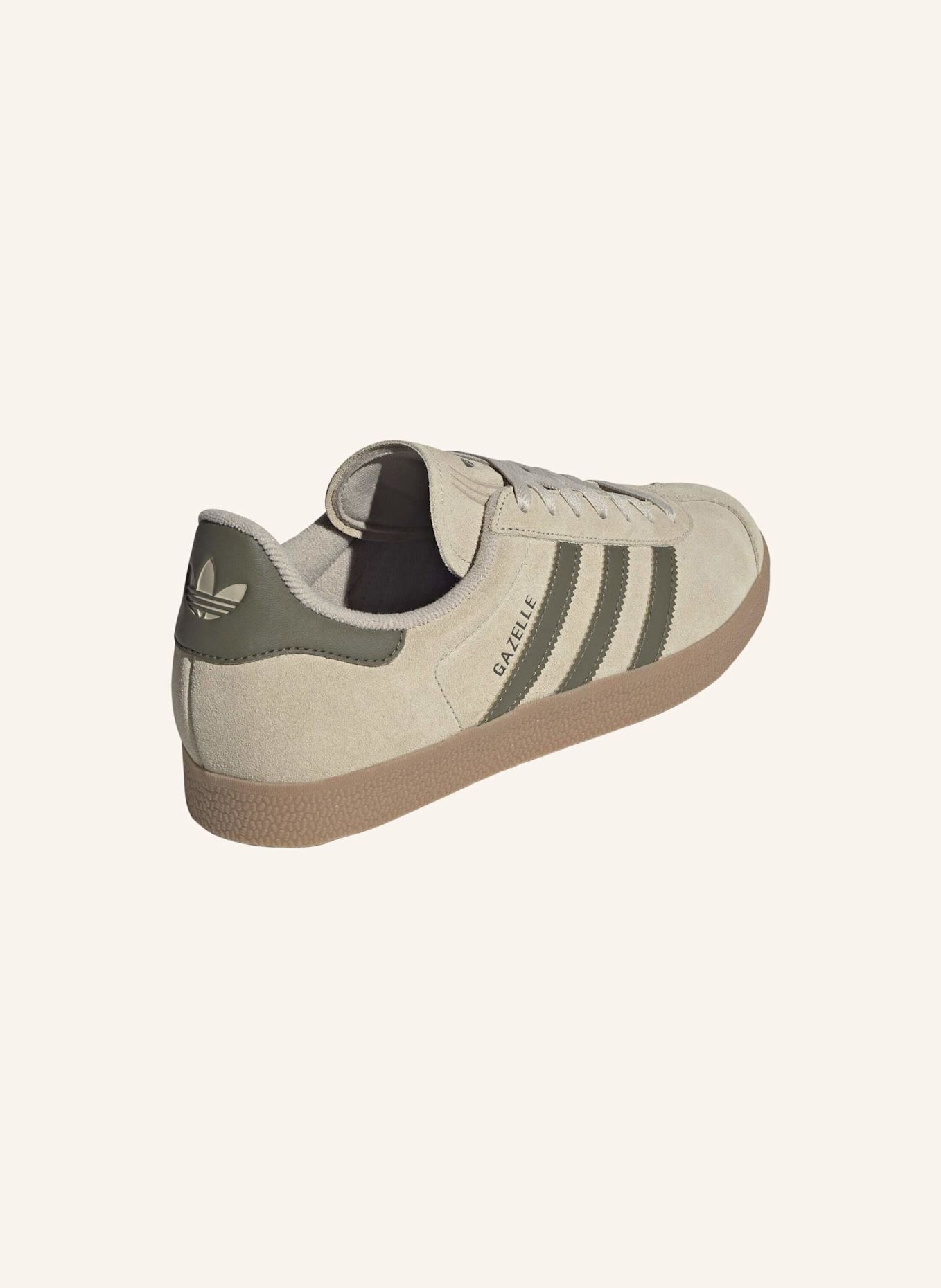 adidas Originals GAZELLE SCHUH: BEIGE/ GRÜN
