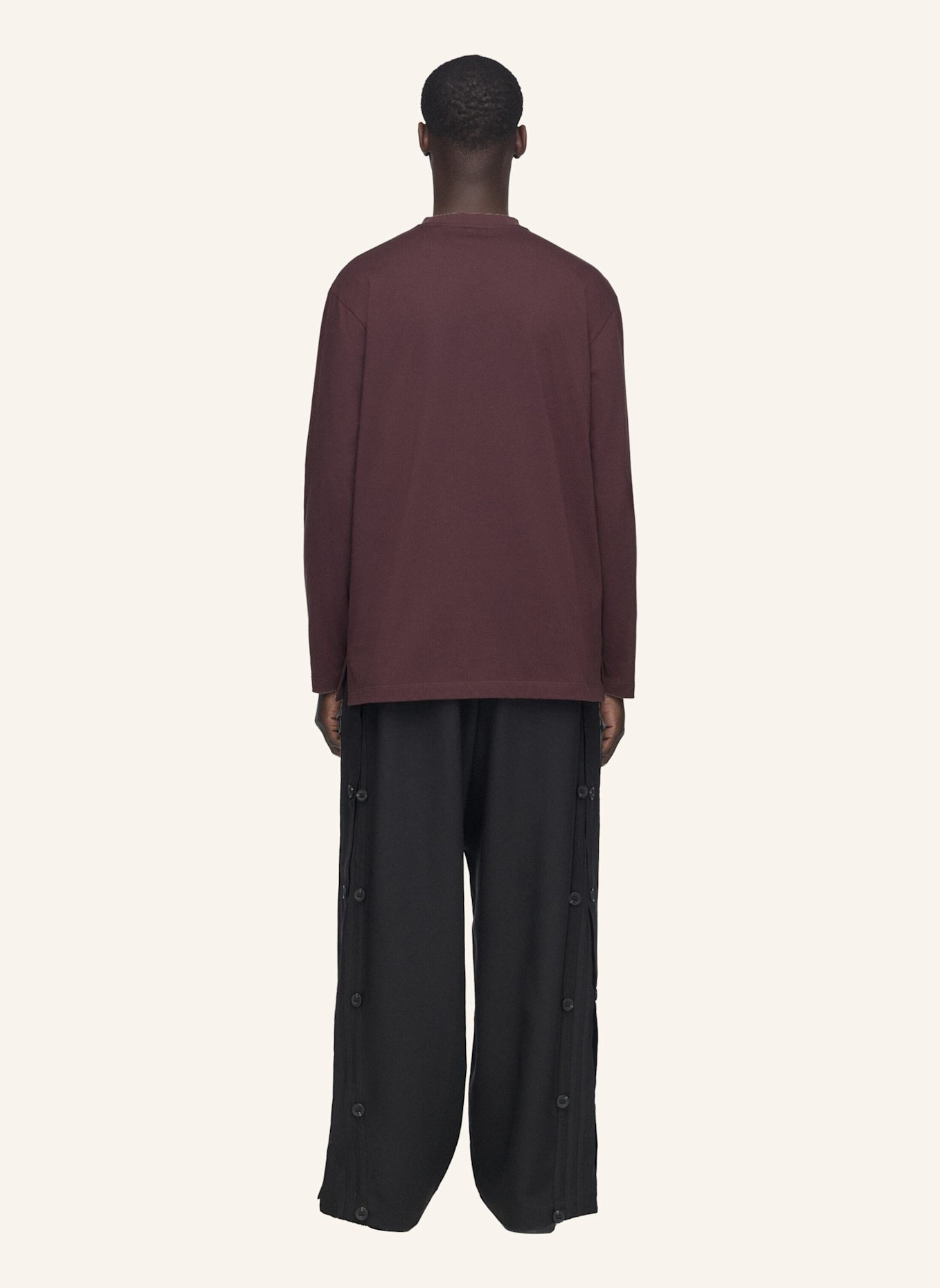 Y-3 Y-3 LOGO LANGARMSHIRT: ROT