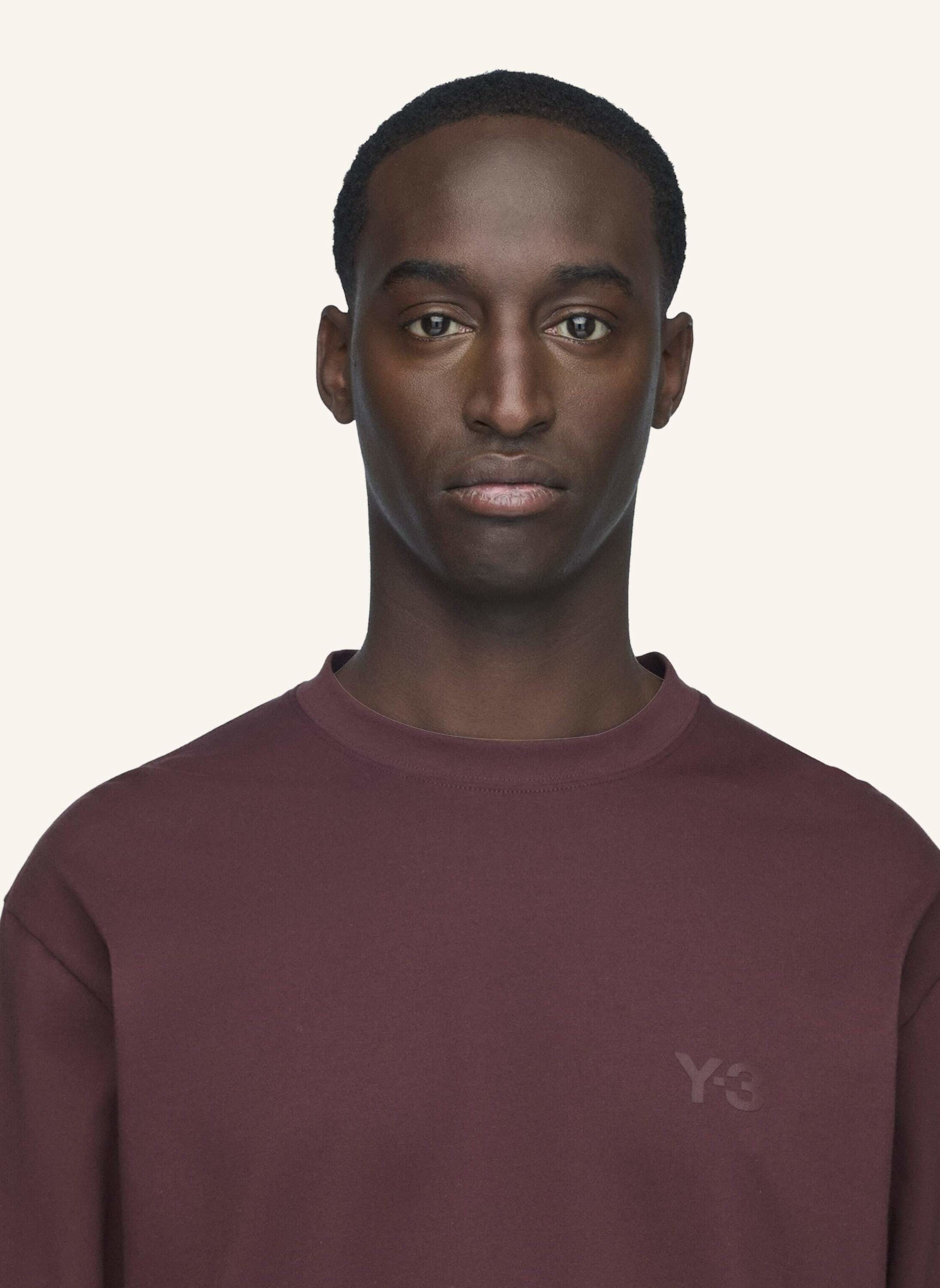 Y-3 Y-3 LOGO LANGARMSHIRT: ROT