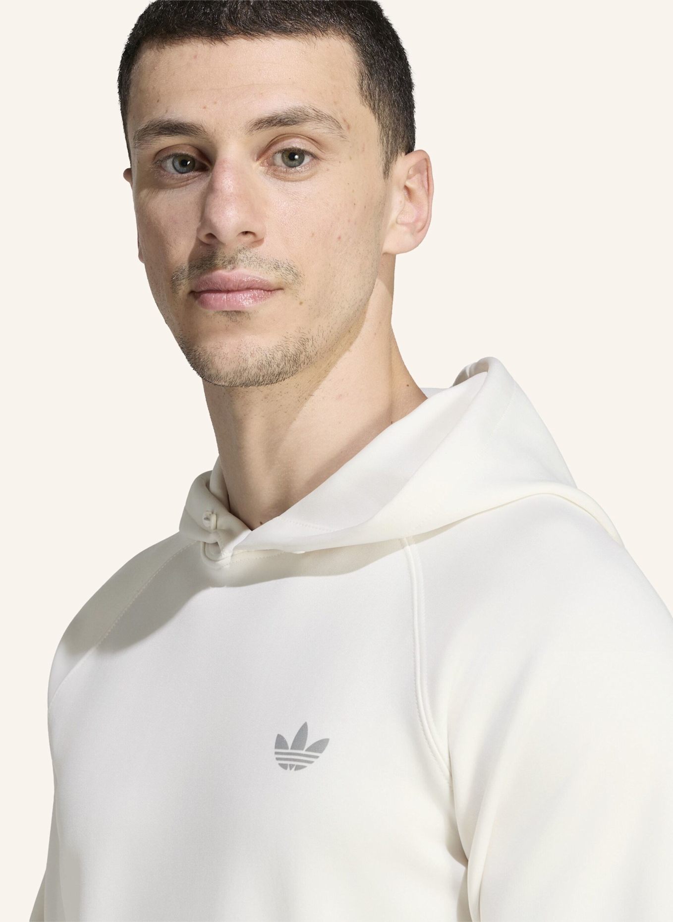 adidas Originals TREFOIL ESSENTIALS SPACER HOODIE: WEISS