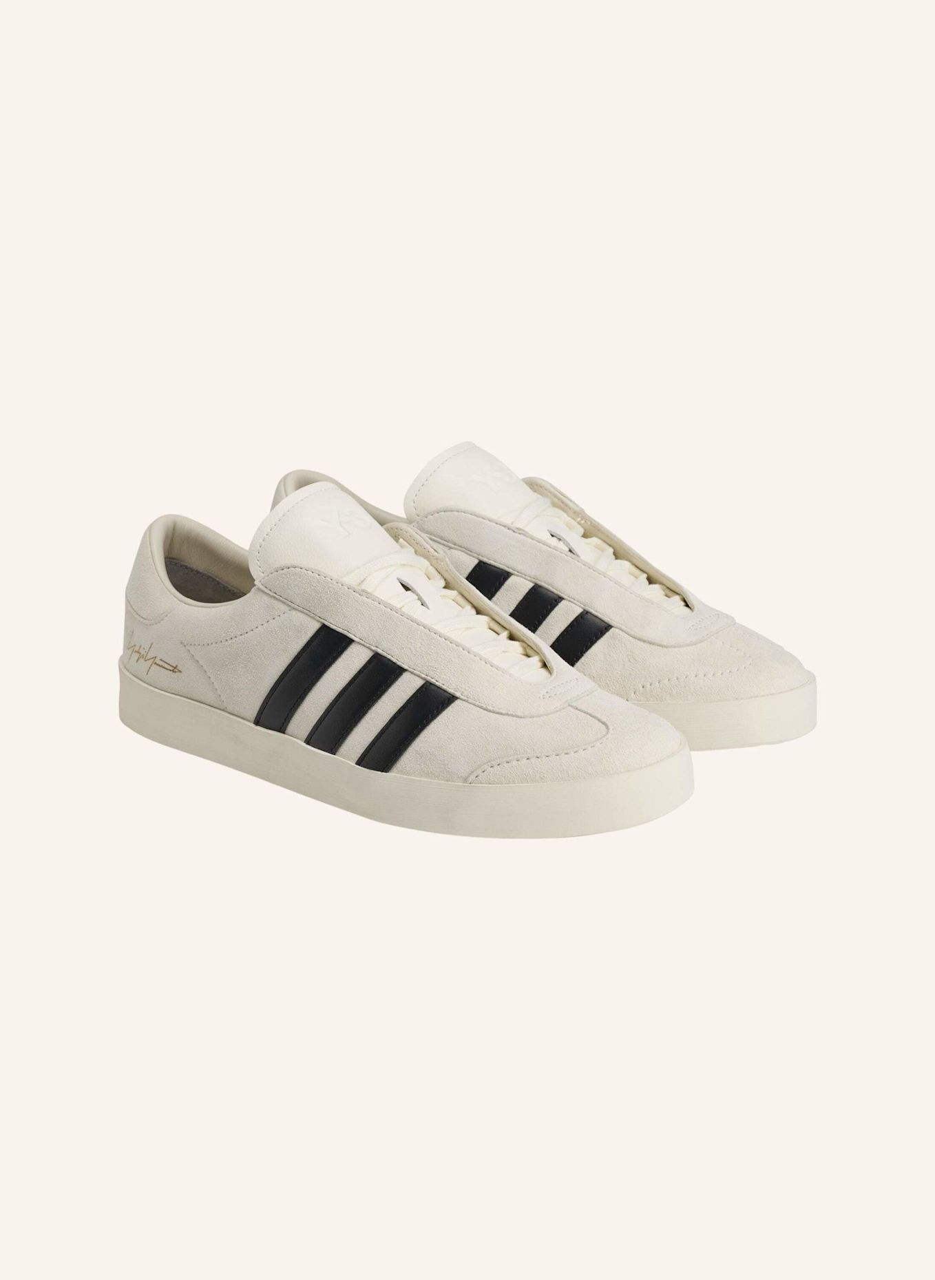 Y-3 Y-3 GAZELLE SCHUH: WEISS/ SCHWARZ