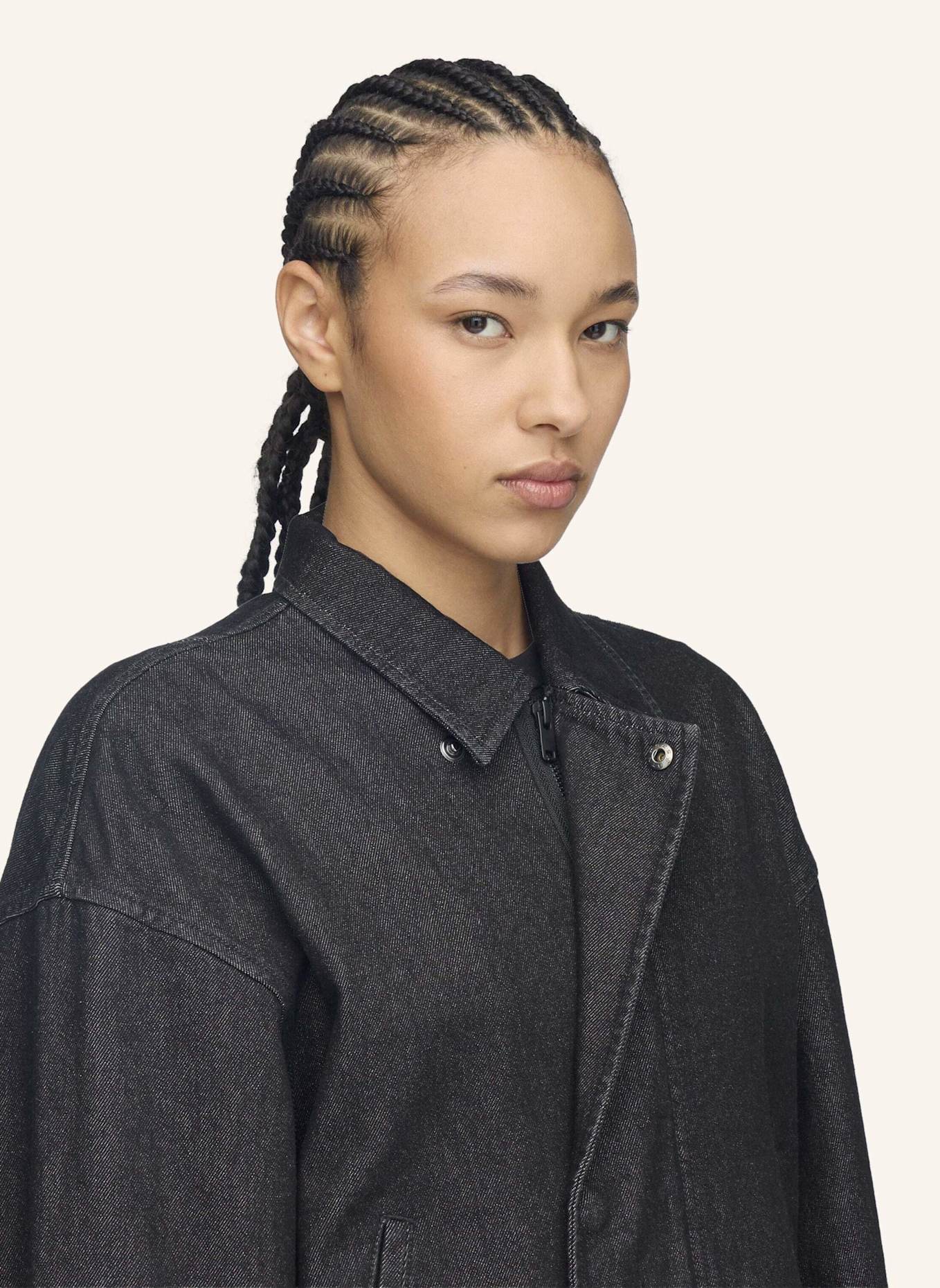 Y-3 Y-3 DENIM BLOUSONJACKE: SCHWARZ