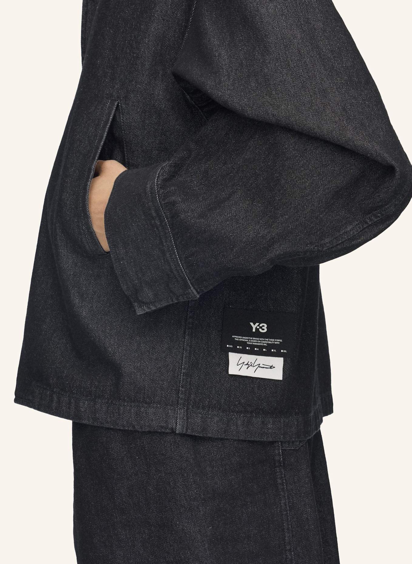 Y-3 Y-3 DENIM BLOUSONJACKE: SCHWARZ