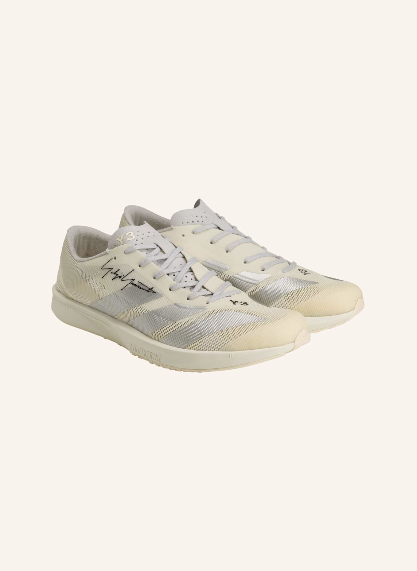 Y-3 Y-3 ADIZERO RC6 TURNSCHUH: WEISS/ SILBER/ GRÜN