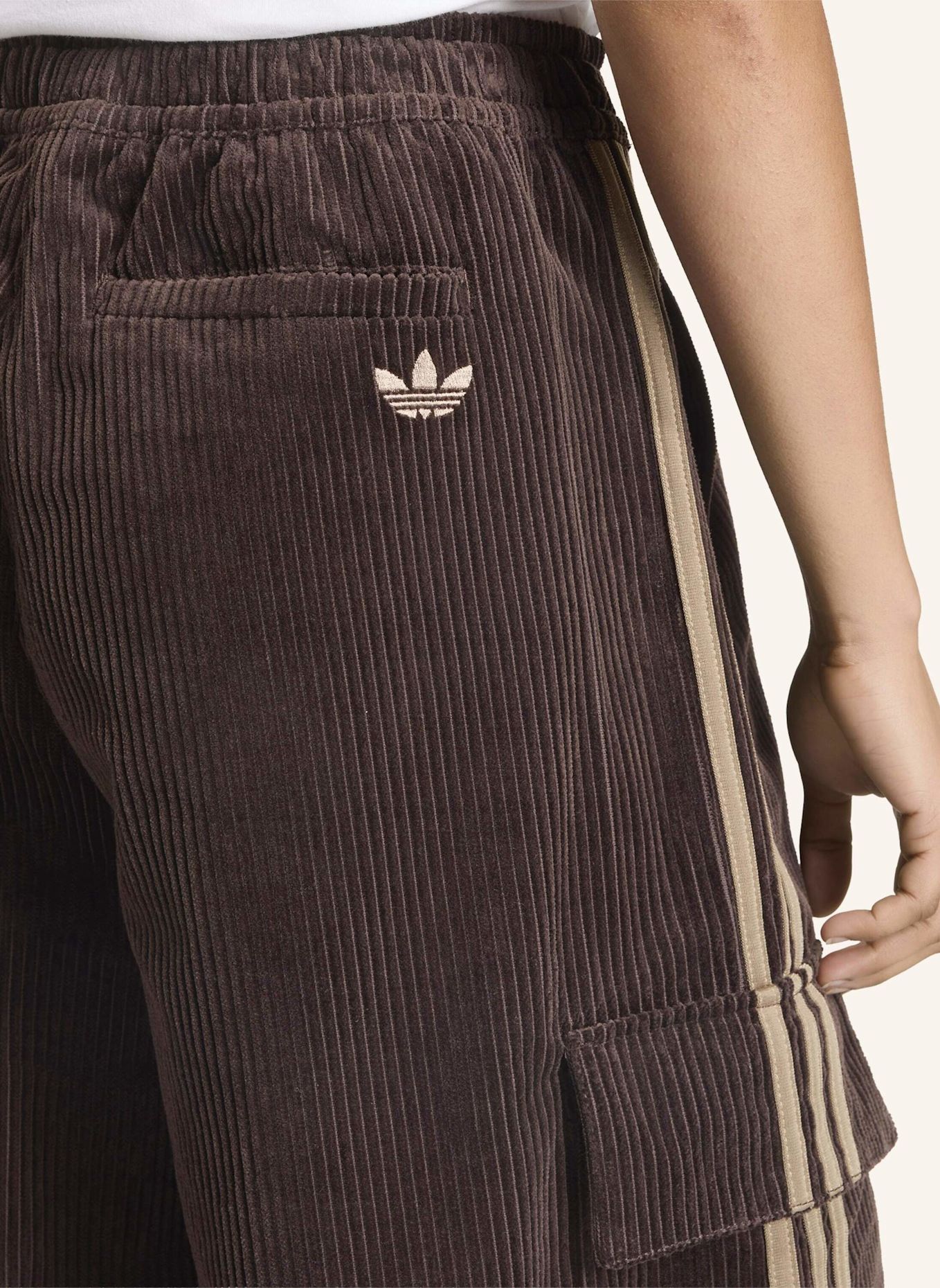 adidas Originals 3S CARGOHOSE, CORD: BRAUN