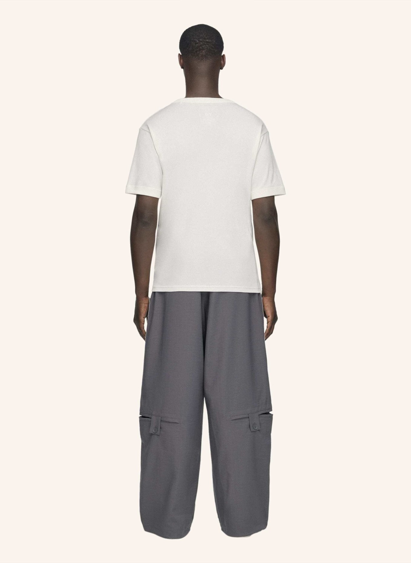 Y-3 Y-3 T-SHIRT, SCHMALE PASSFORM: WEISS