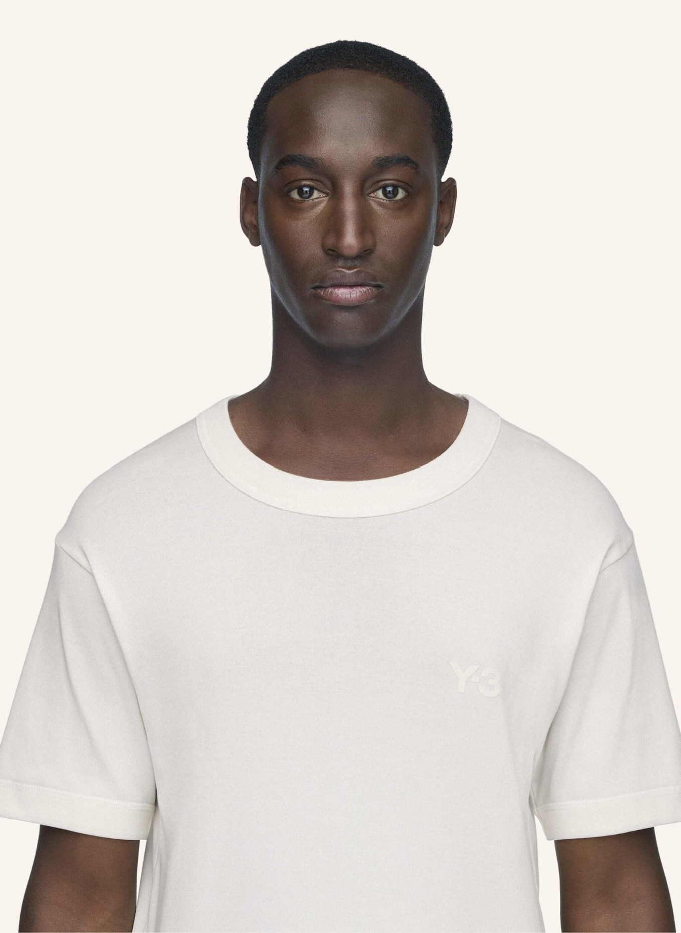Y-3 Y-3 T-SHIRT, SCHMALE PASSFORM: WEISS
